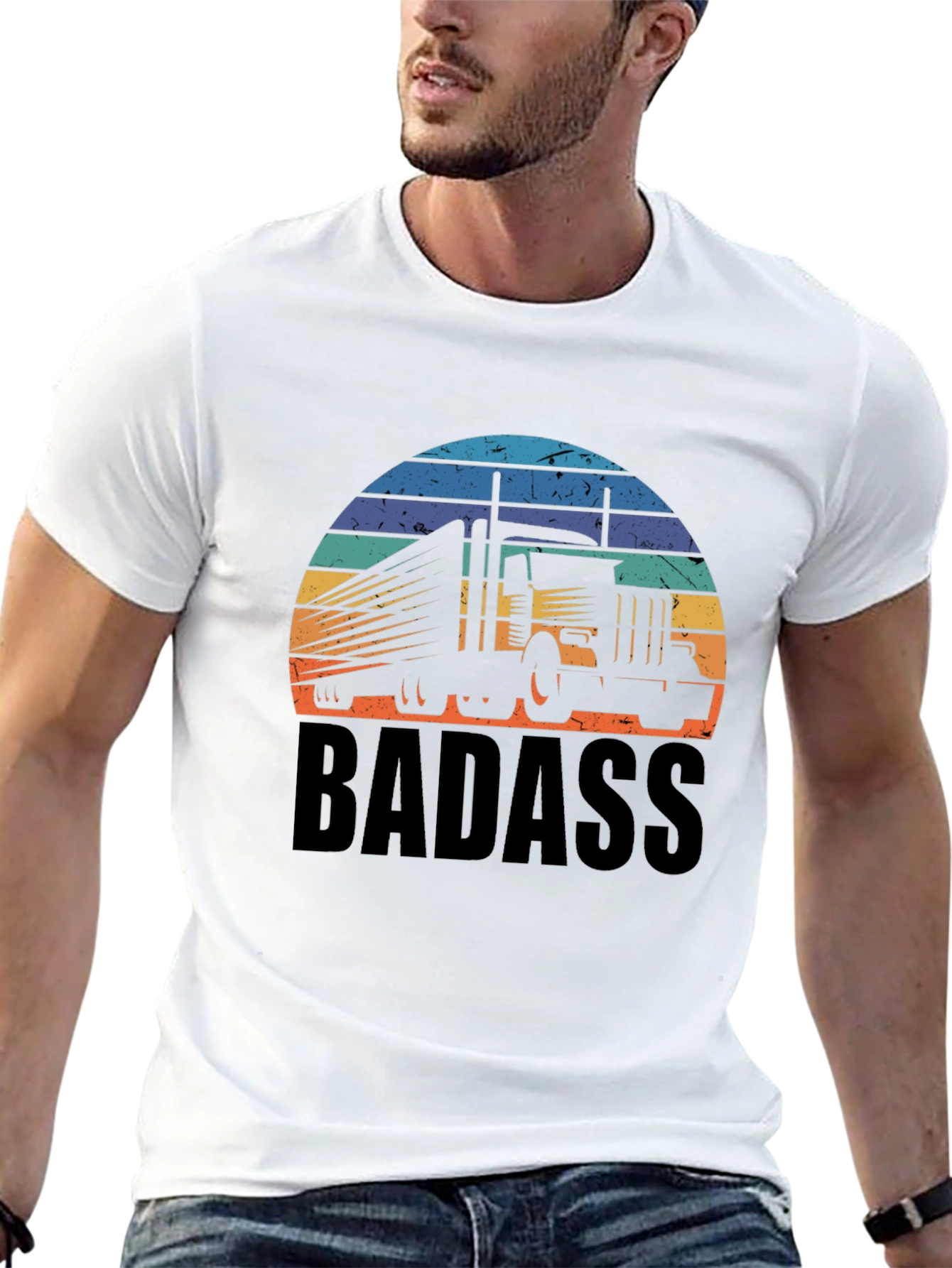 Trucker Badass T-Shirt: Bold Graphic Tee