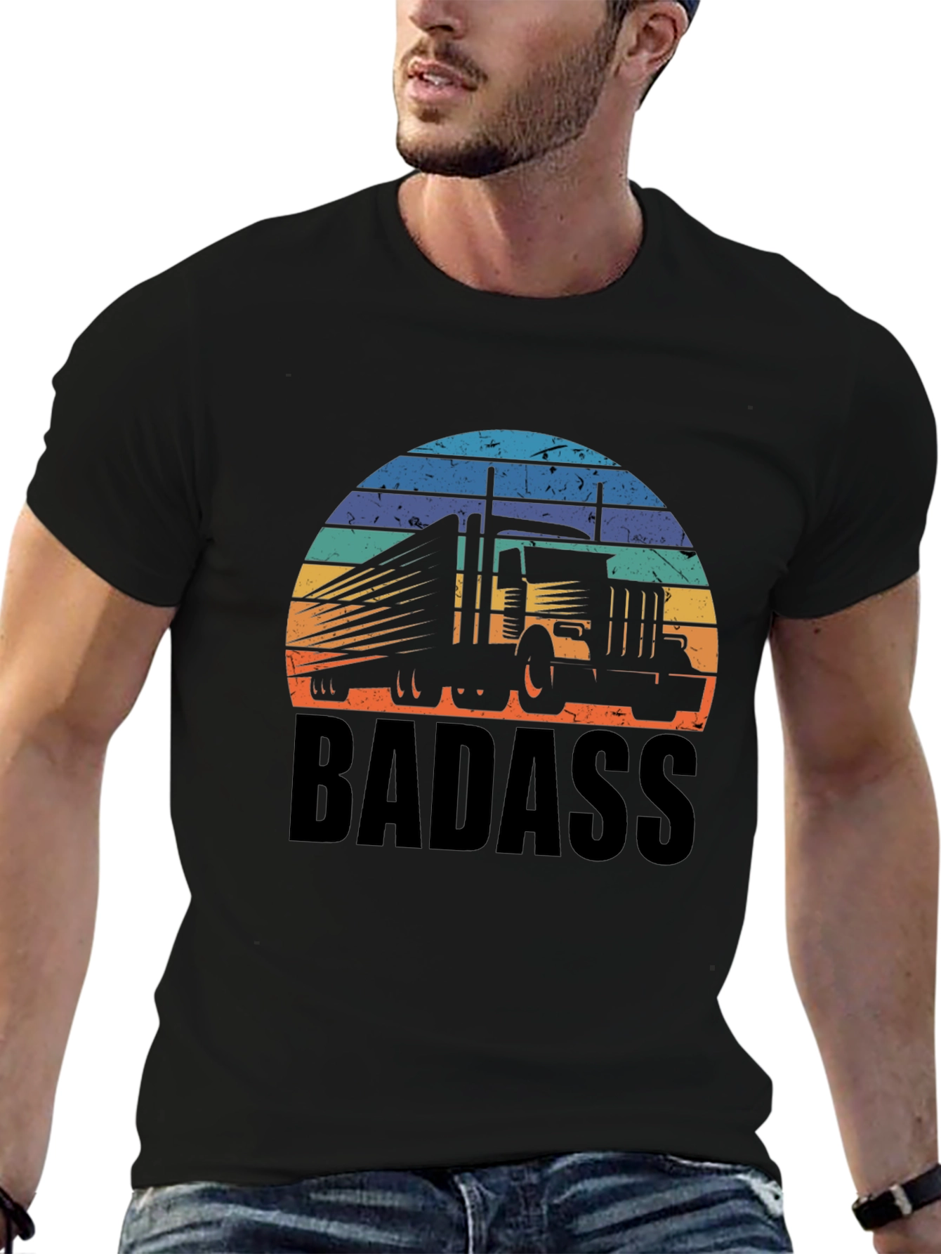 Trucker Badass T-Shirt: Bold Graphic Tee