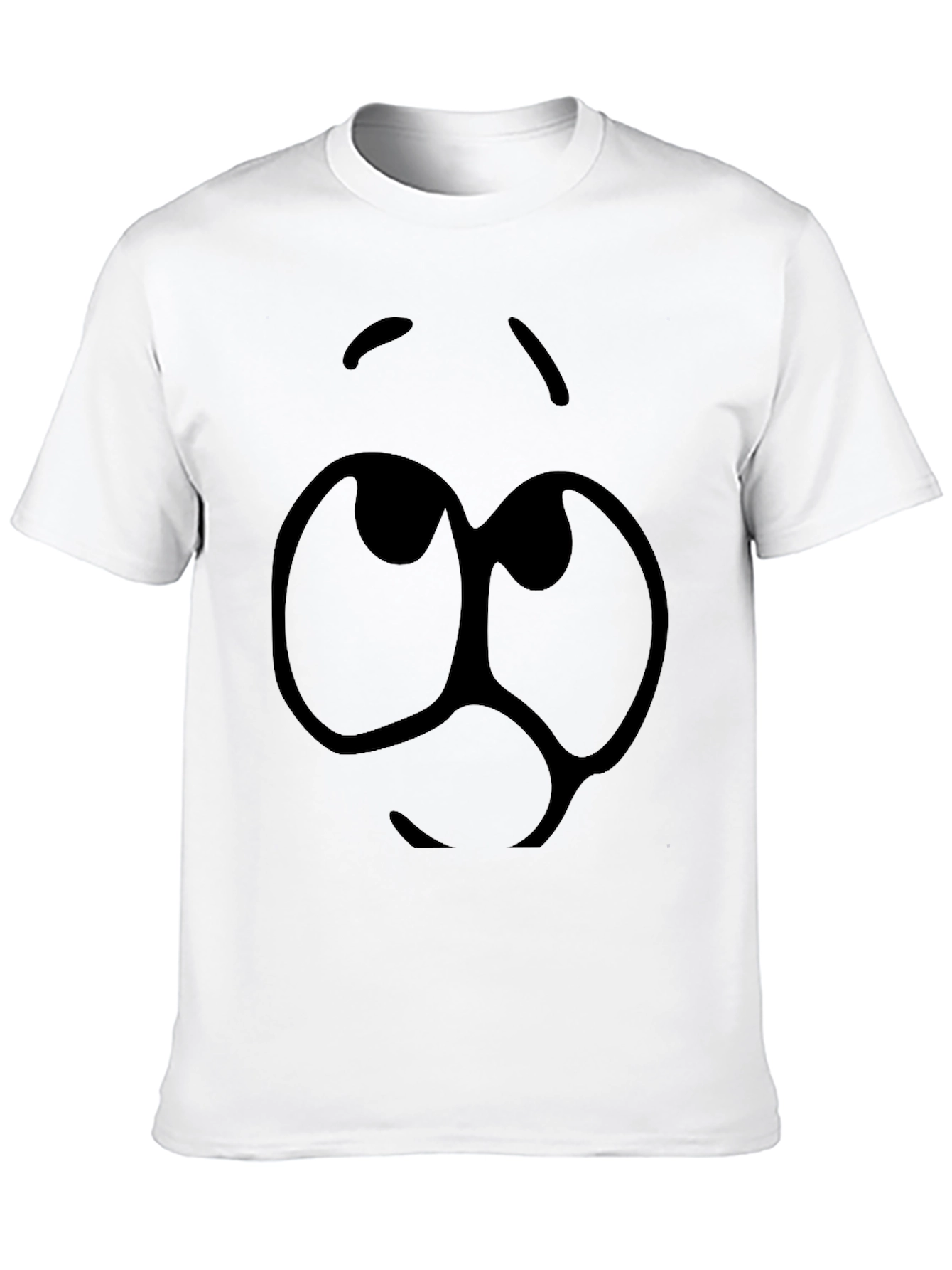Cartoon Eyes Black Graphic Tee