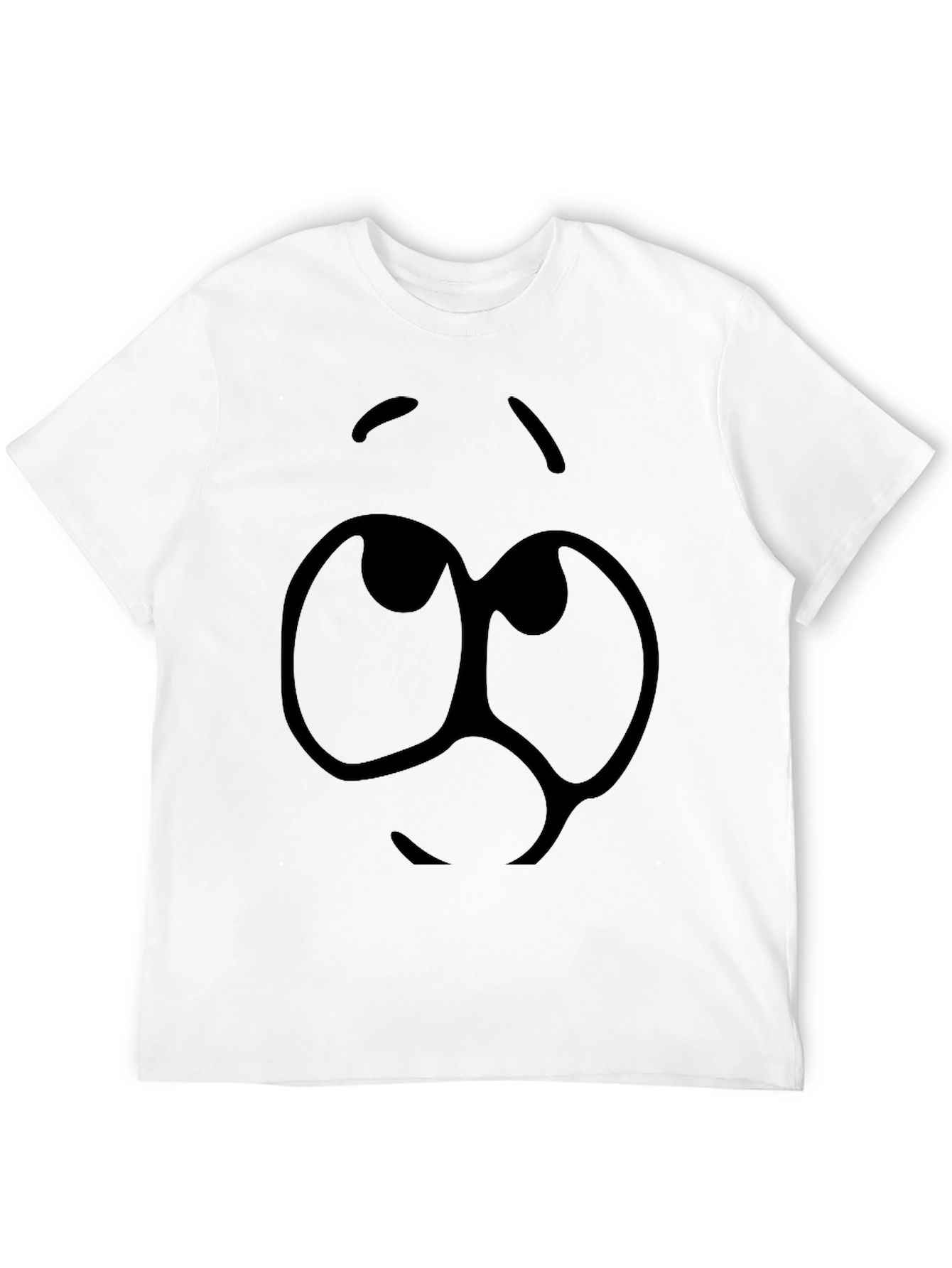 Cartoon Eyes Black Graphic Tee