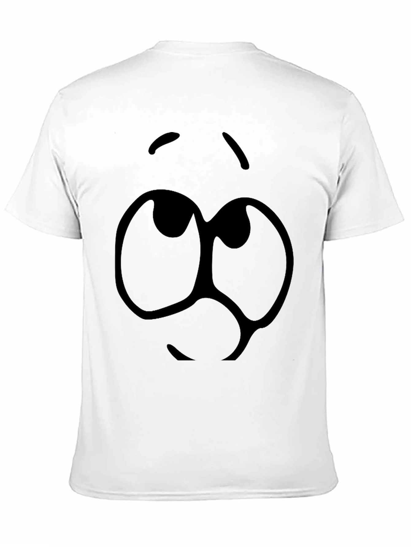 Cartoon Eyes Black Graphic Tee