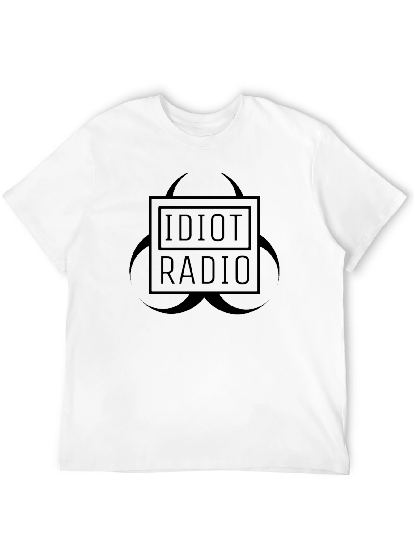 Idiot Radio Biohazard Symbol Black T-Shirt