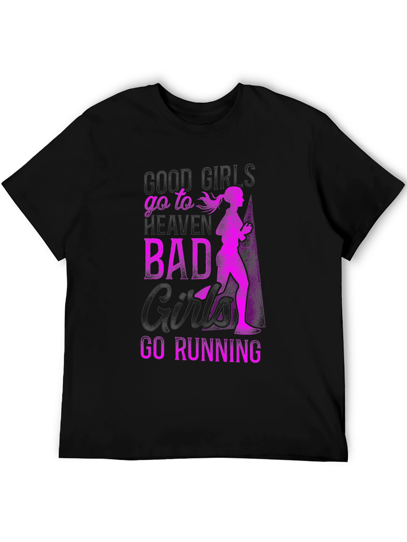 Bad Girls Go Running Graphic T-Shirt