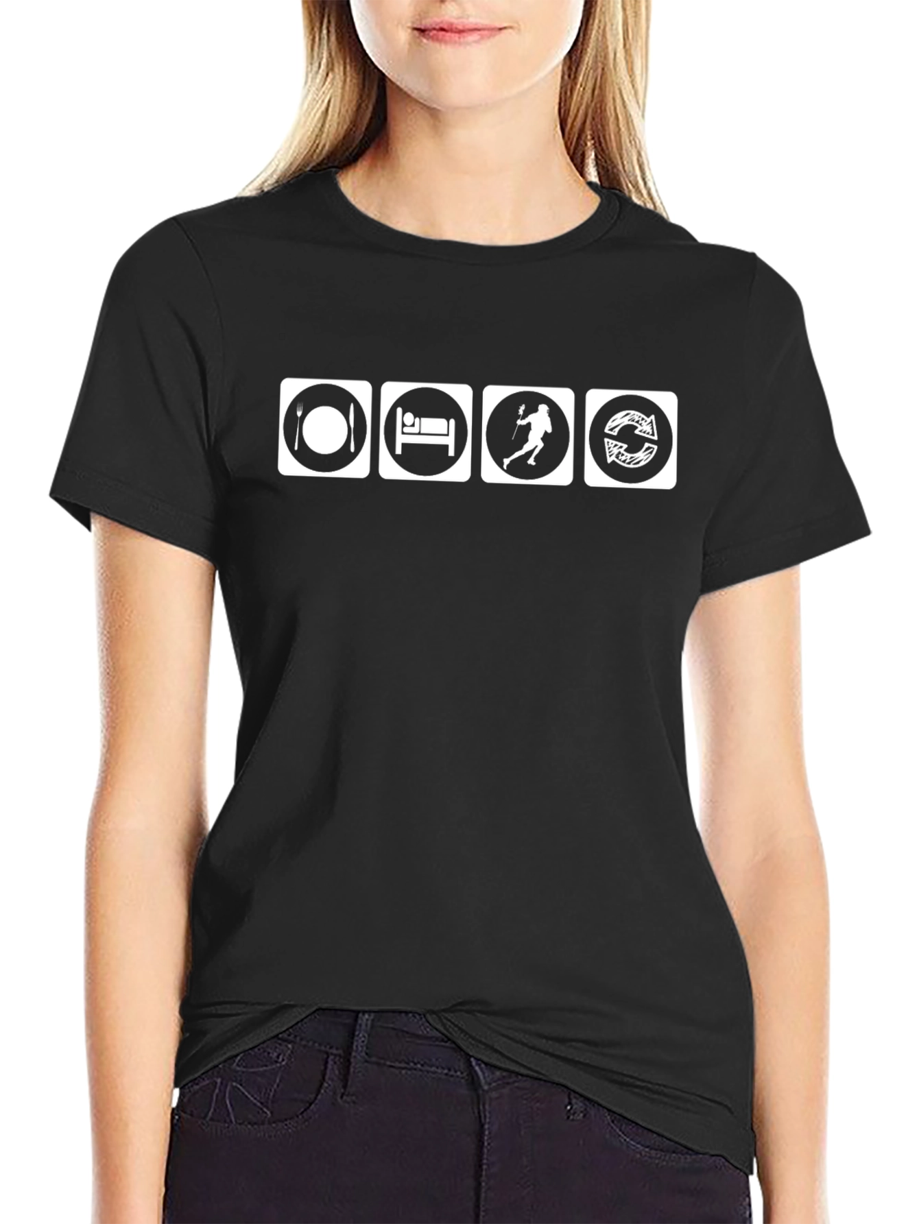 Eat Sleep Lacrosse Repeat T-Shirt