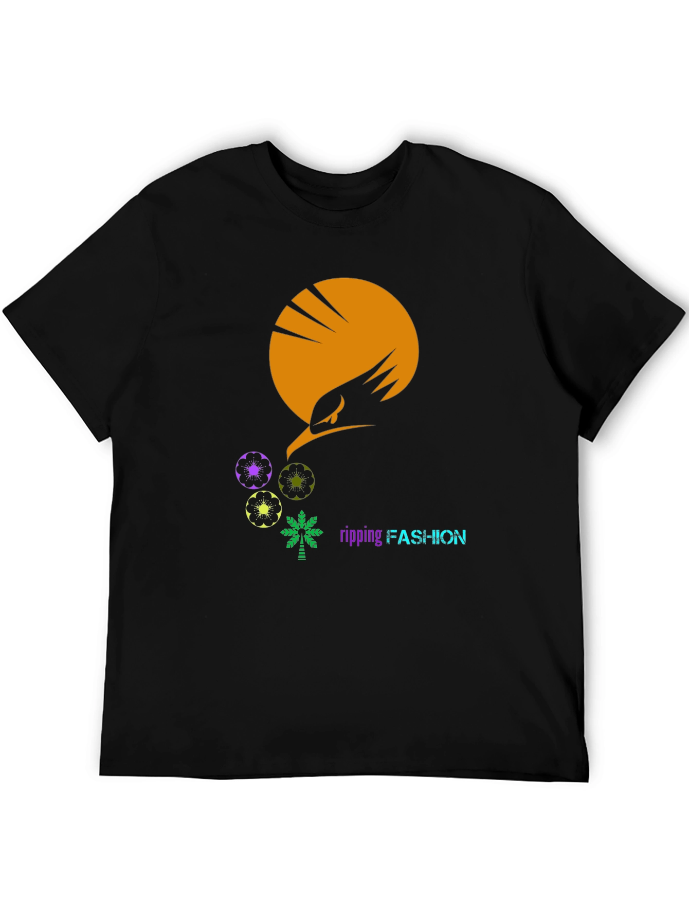 Stylish Graphic Print T-Shirt - Ripping Fashion