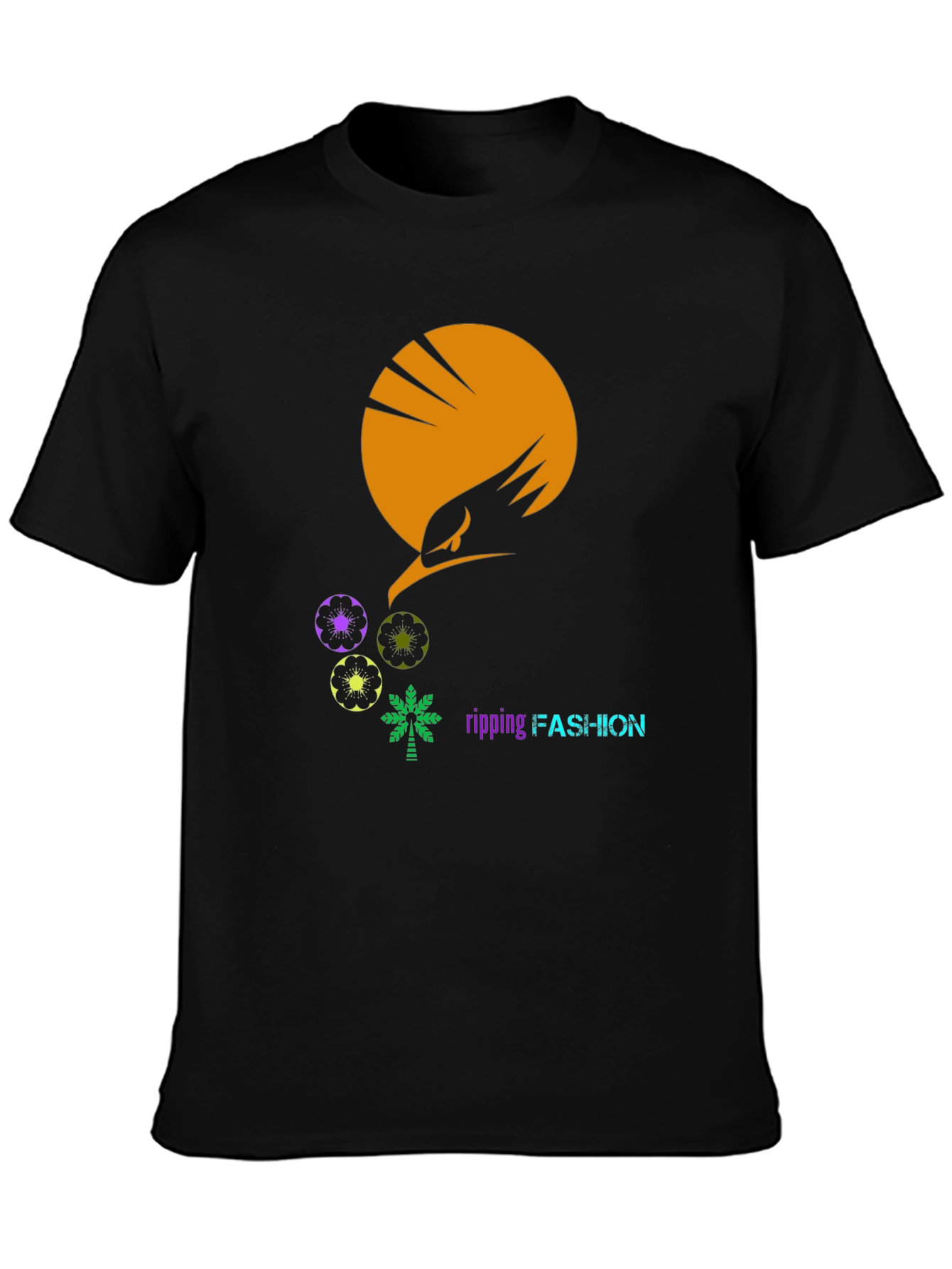 Stylish Graphic Print T-Shirt - Ripping Fashion