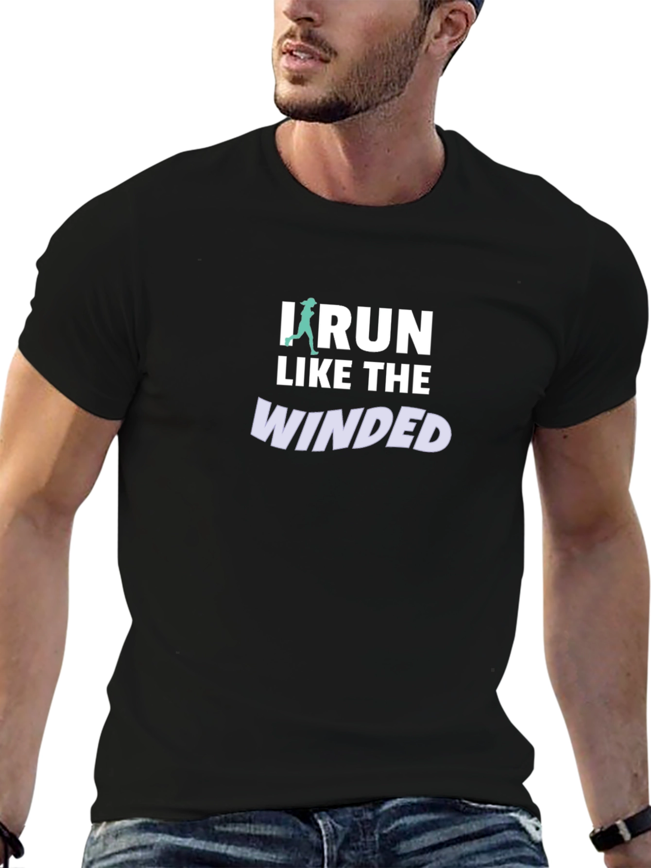 I Run Like the Winded Graphic Tee - Black