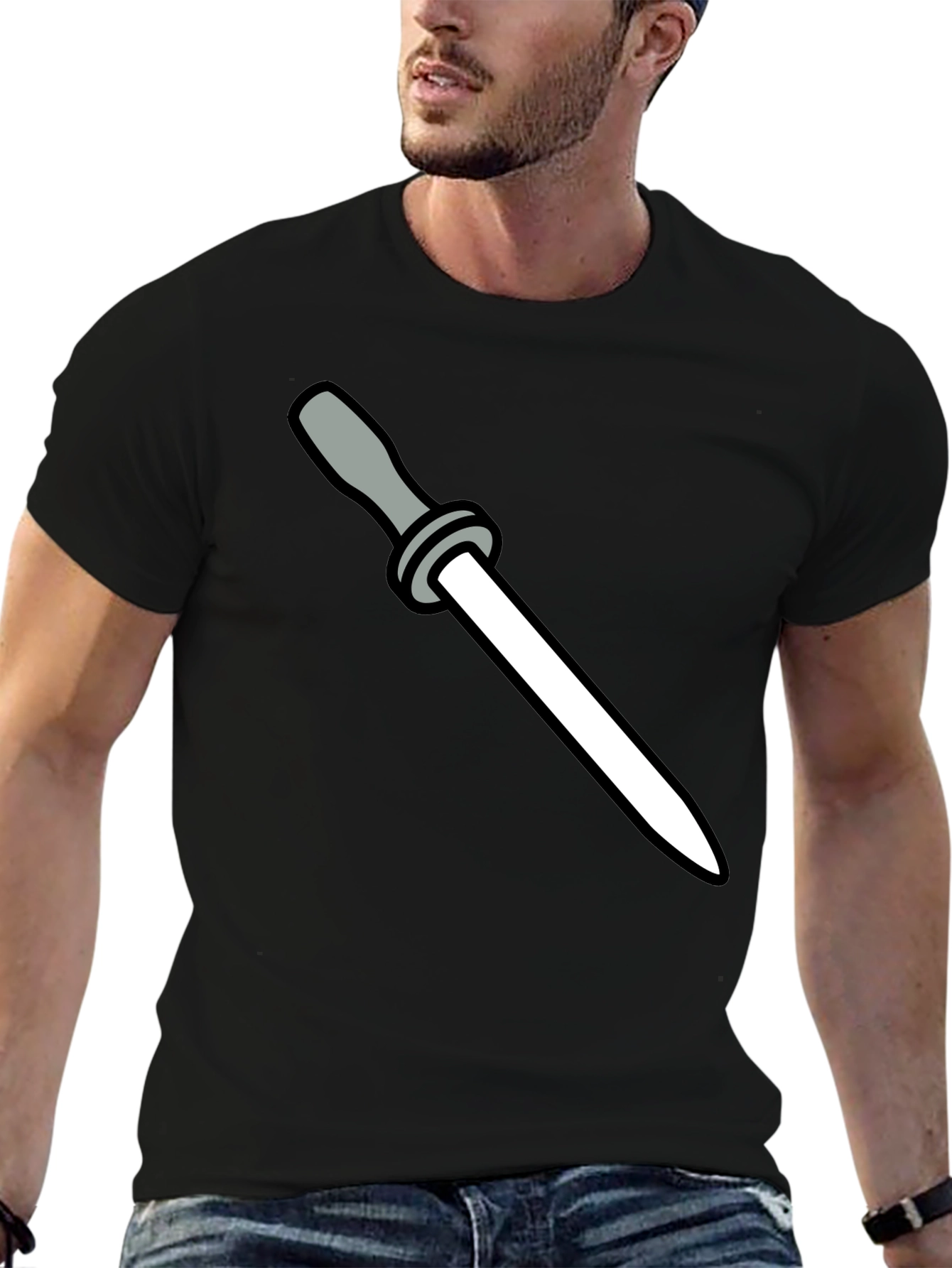 Knife Sharpening Steel Graphic T-Shirt