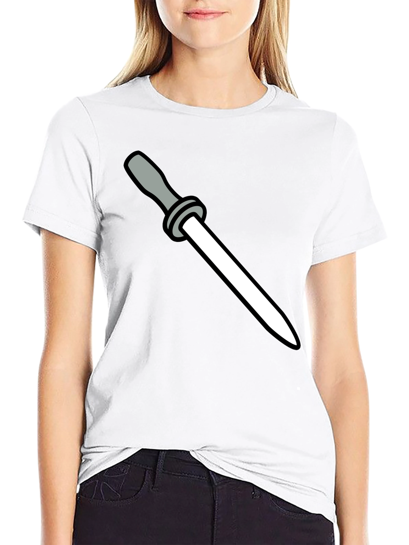 Knife Sharpening Steel Graphic T-Shirt