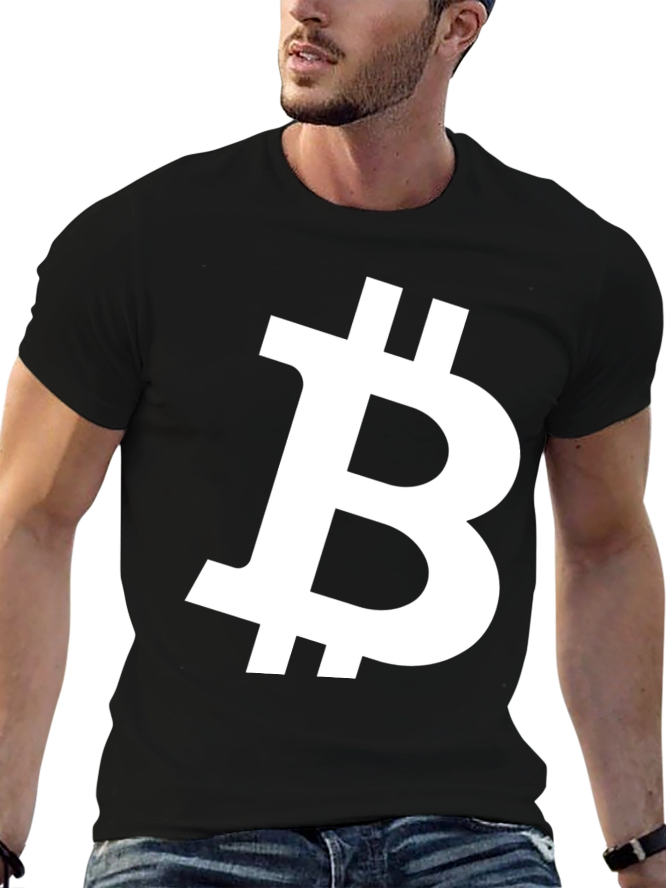 Bitcoin Symbol Black T-Shirt