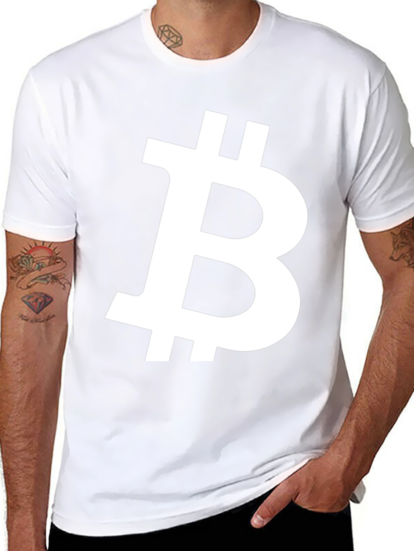 Bitcoin Symbol Black T-Shirt