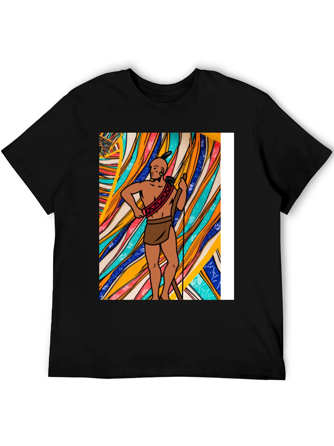 Native American Graphic Tee - Black