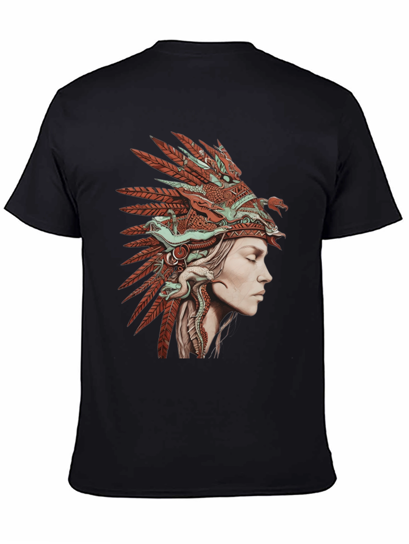 Native American Headdress Graphic T-Shirt