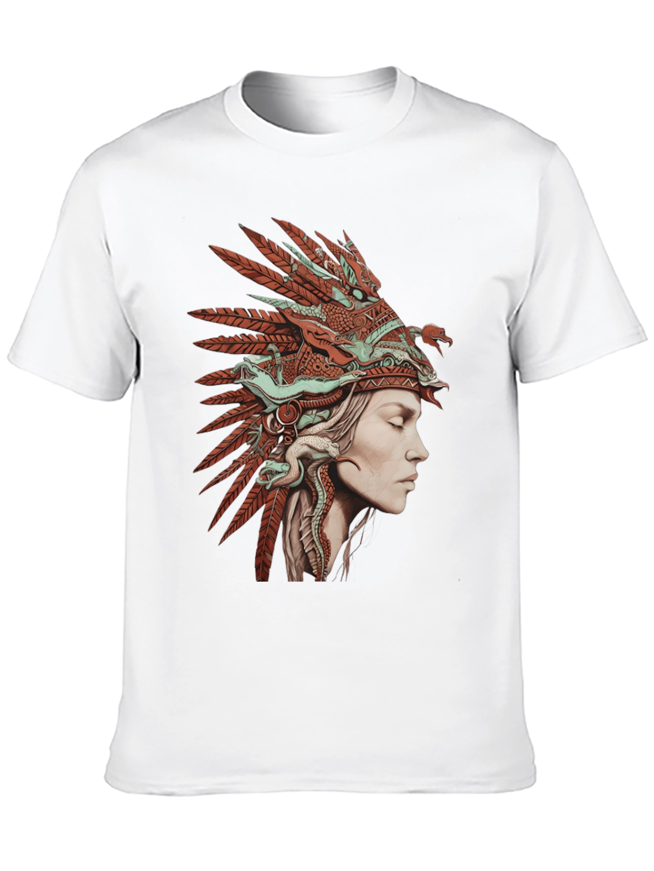 Native American Headdress Graphic T-Shirt