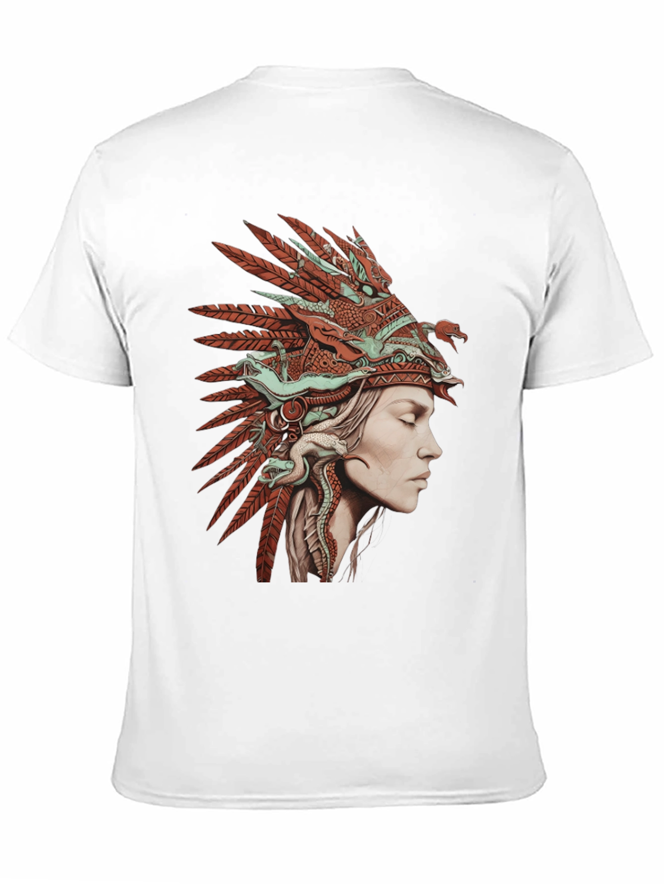 Native American Headdress Graphic T-Shirt
