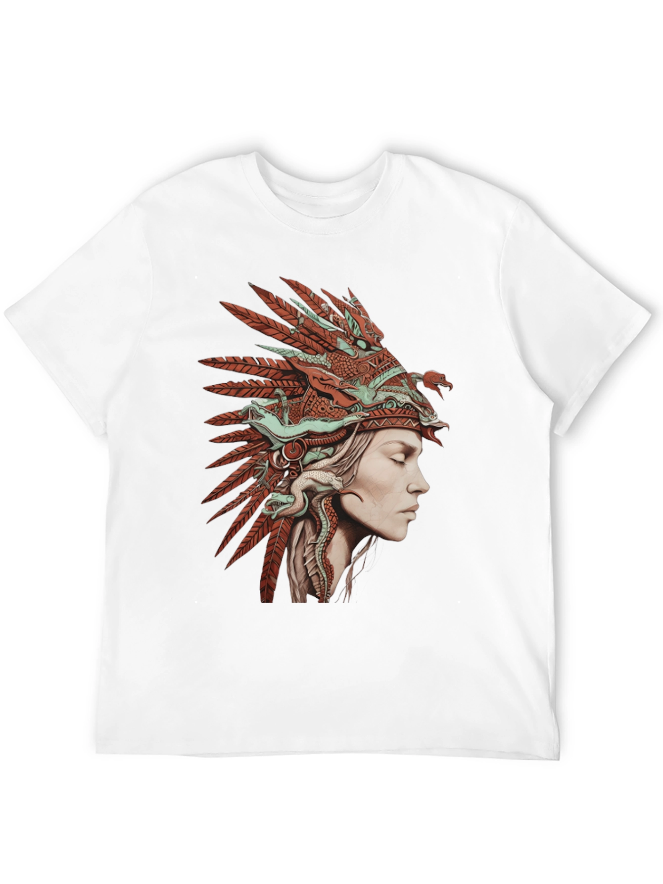 Native American Headdress Graphic T-Shirt