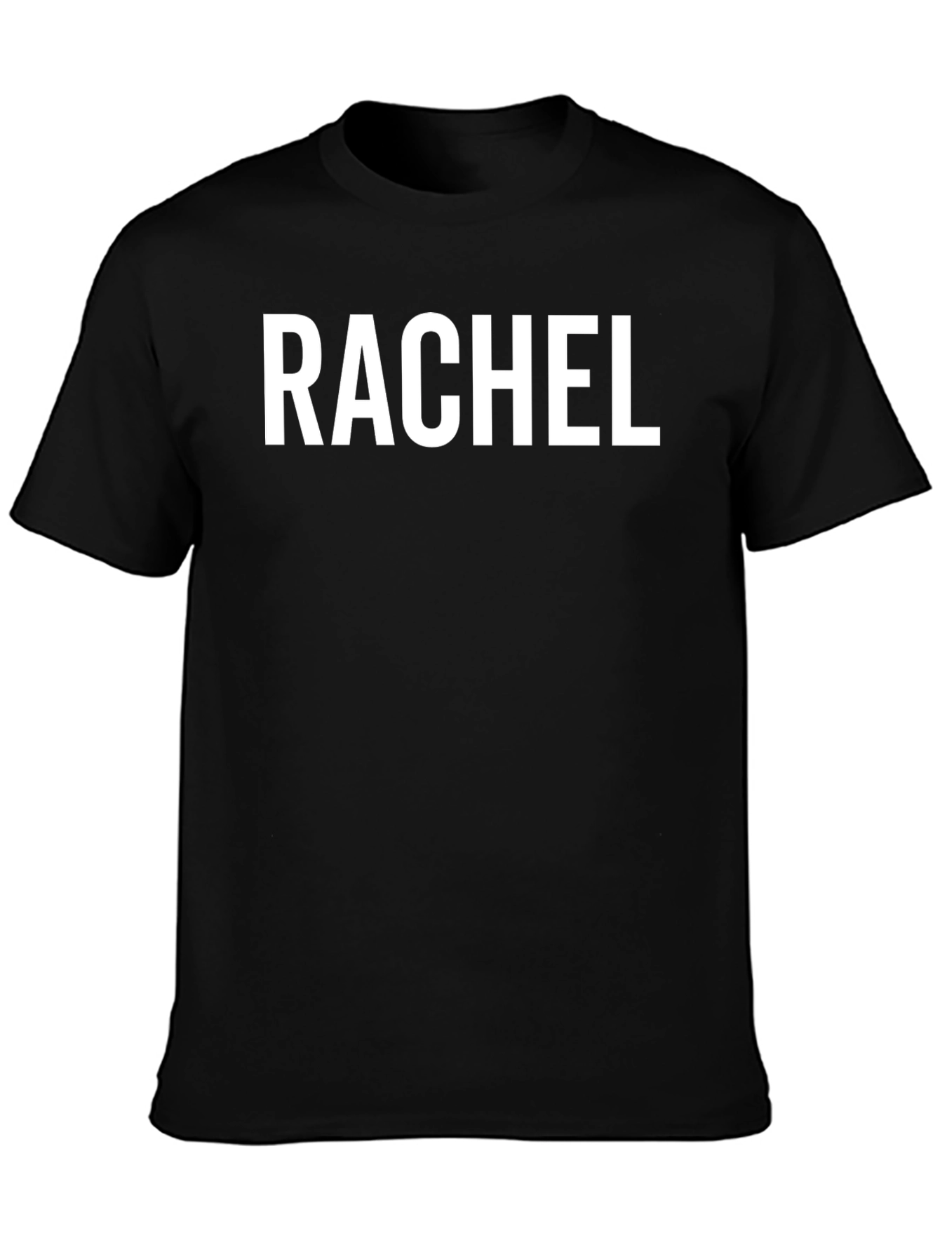 Rachel Personalized Black T-Shirt