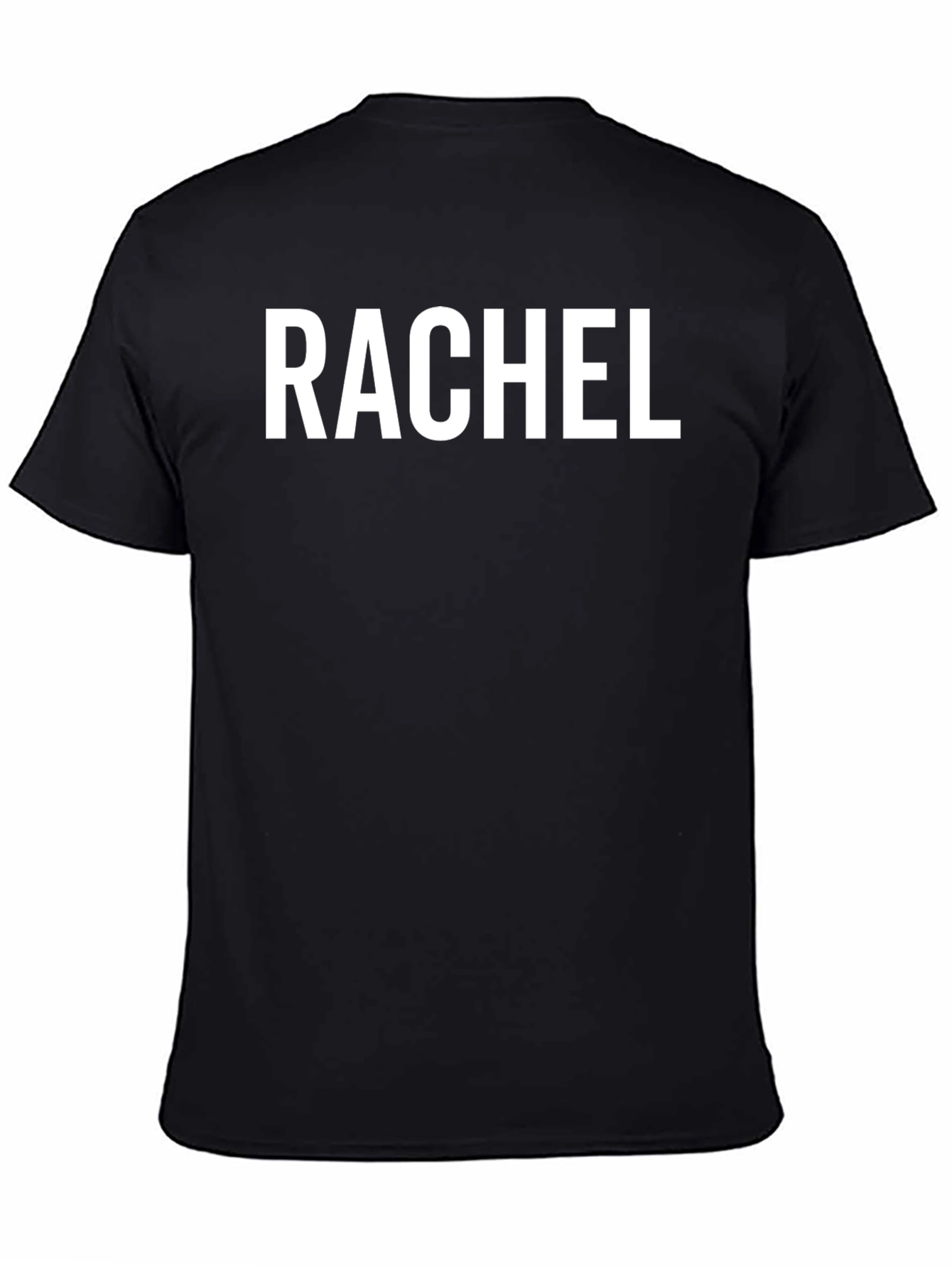 Rachel Personalized Black T-Shirt