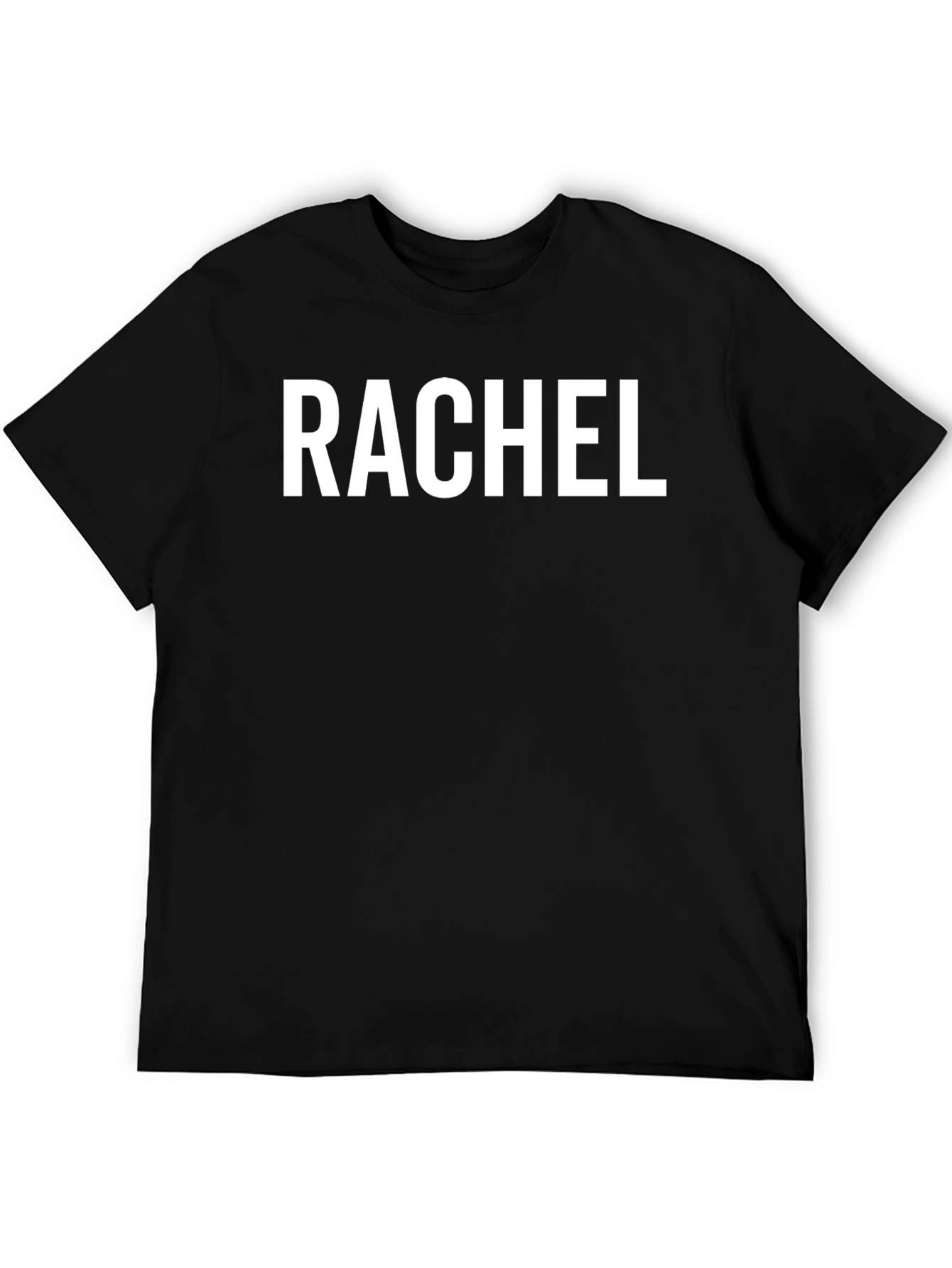 Rachel Personalized Black T-Shirt