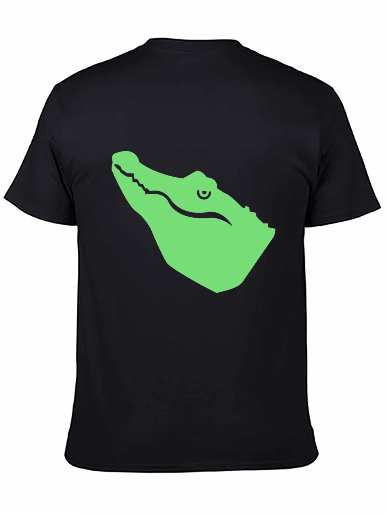 Alligator Graphic Tee - Black Cotton T-Shirt