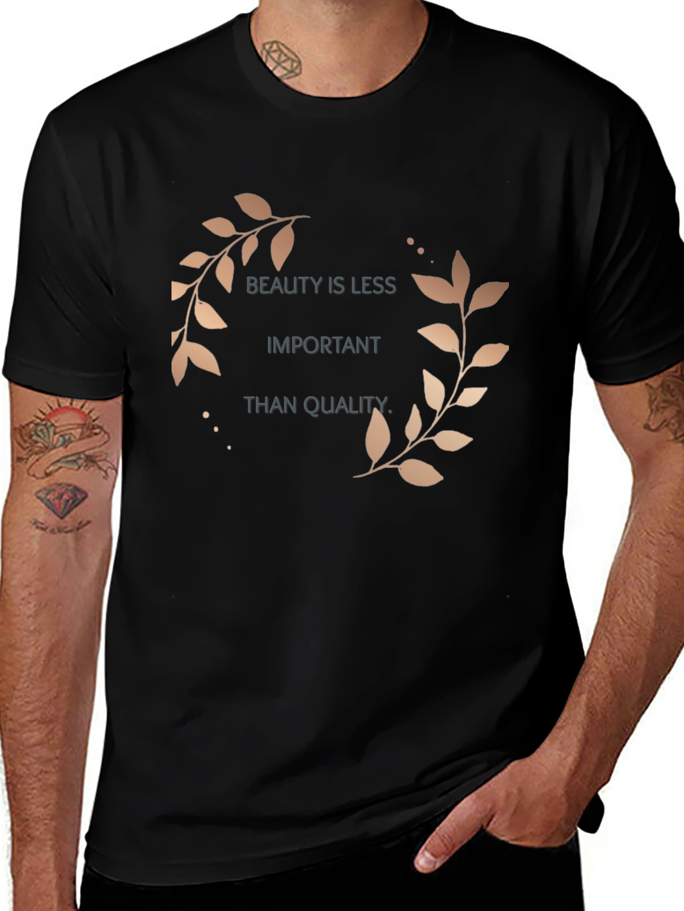 Stylish Black T-Shirt - Beauty & Quality Design