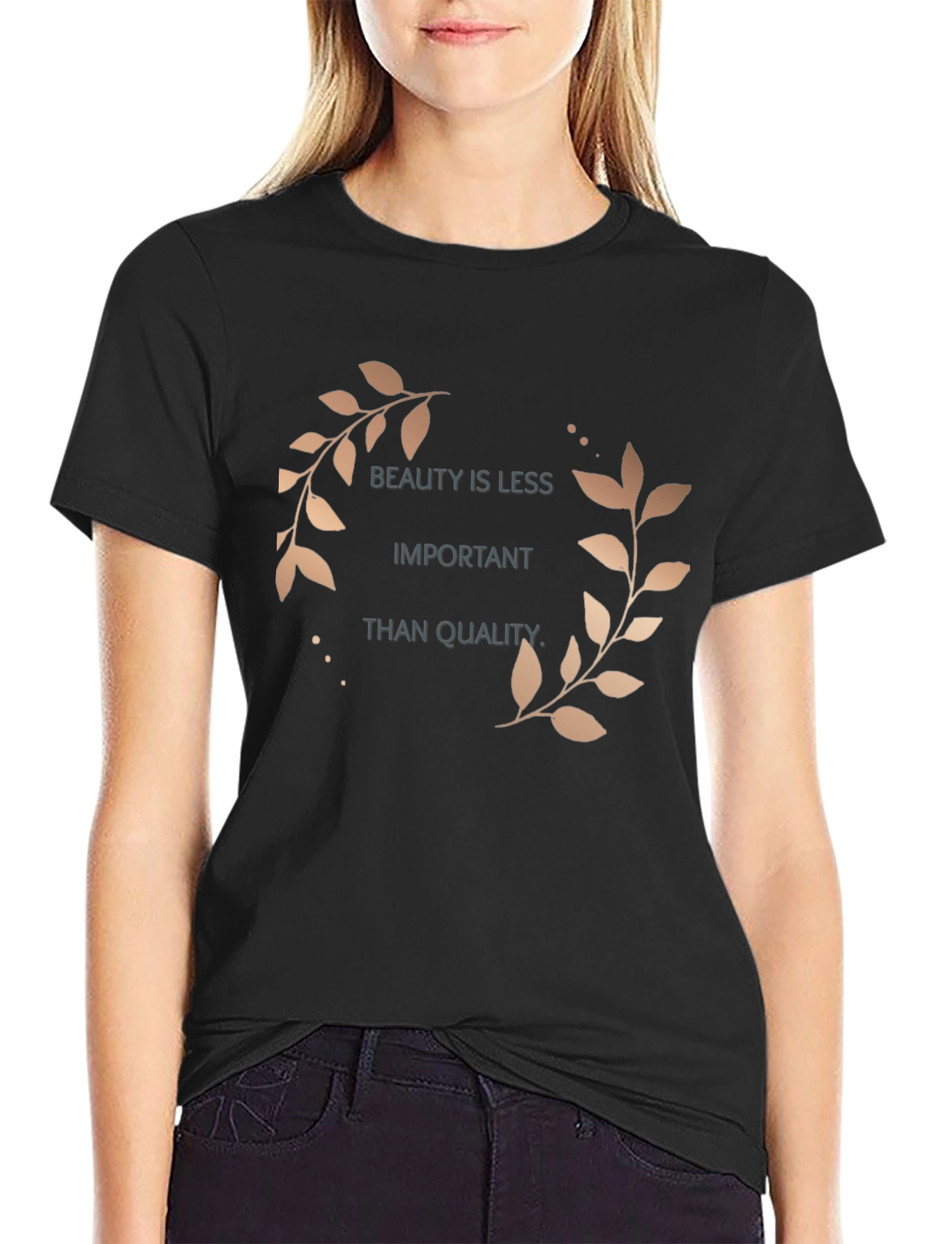 Stylish Black T-Shirt - Beauty & Quality Design