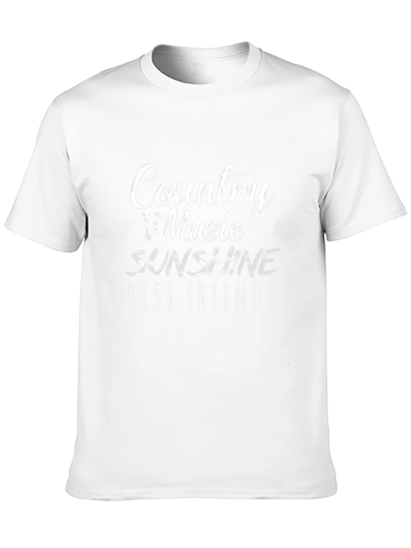 Country Music Sunshine & Best Friends Black Tee
