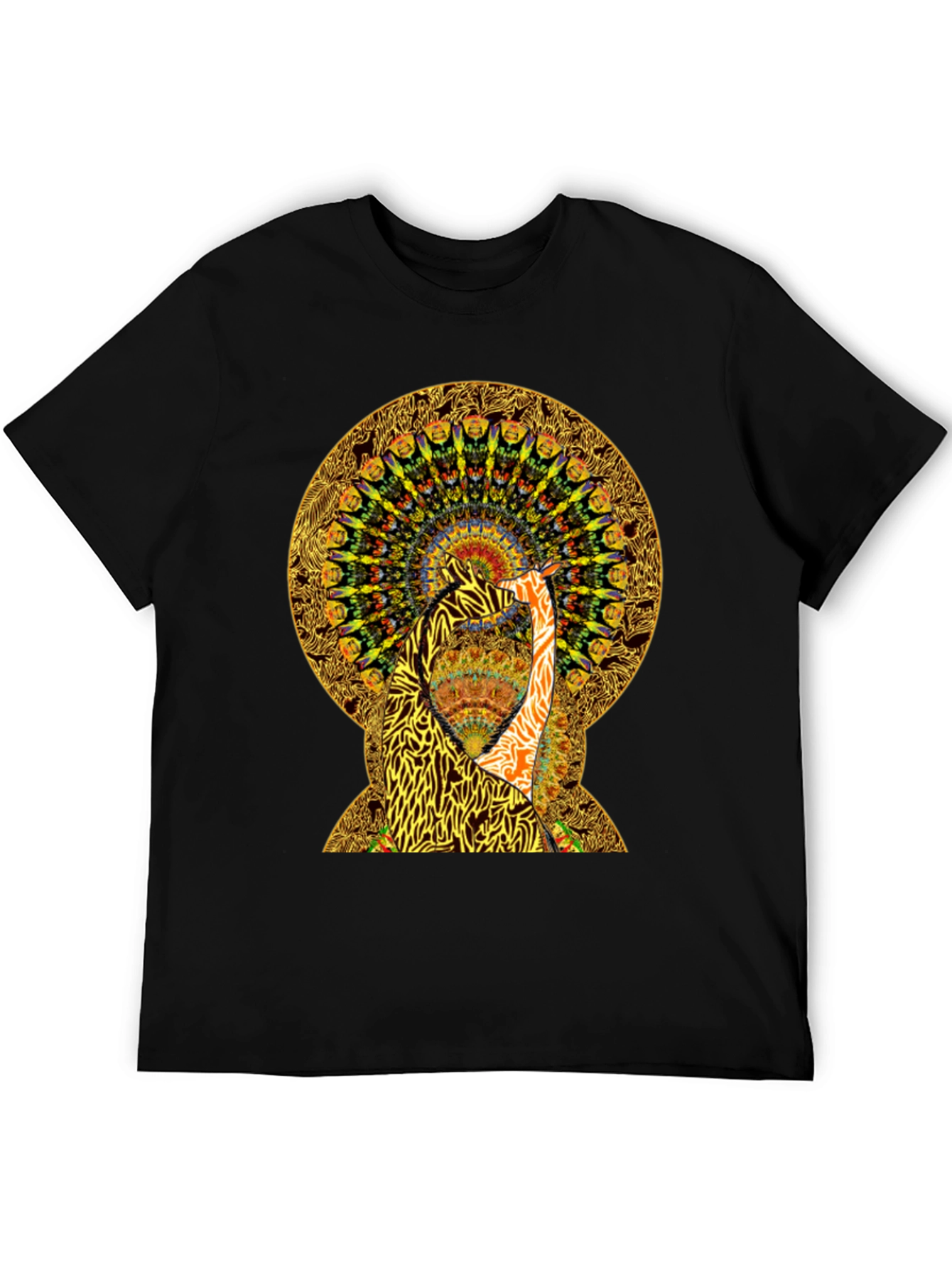 Psychedelic Giraffe Print T-Shirt