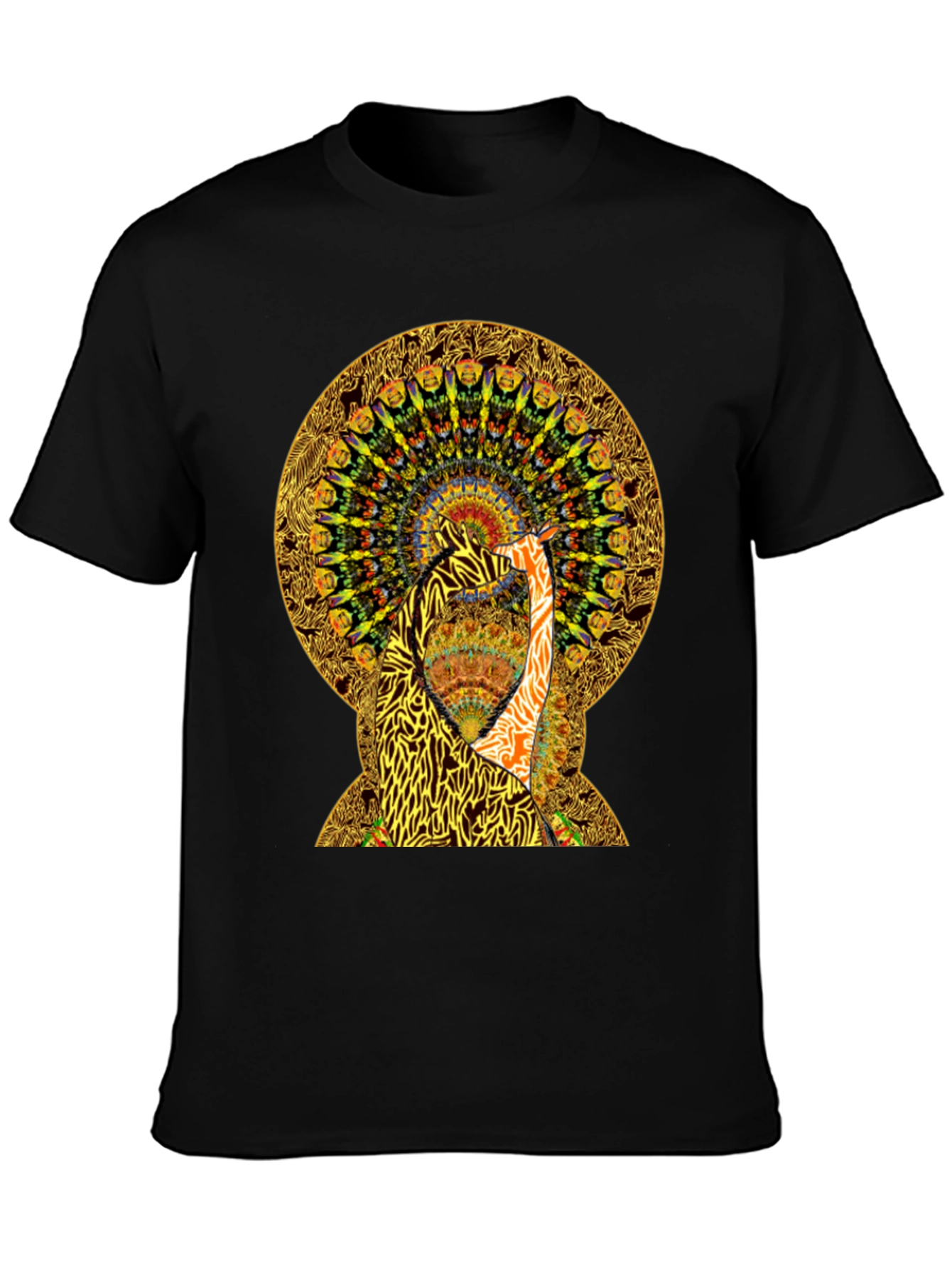 Psychedelic Giraffe Print T-Shirt