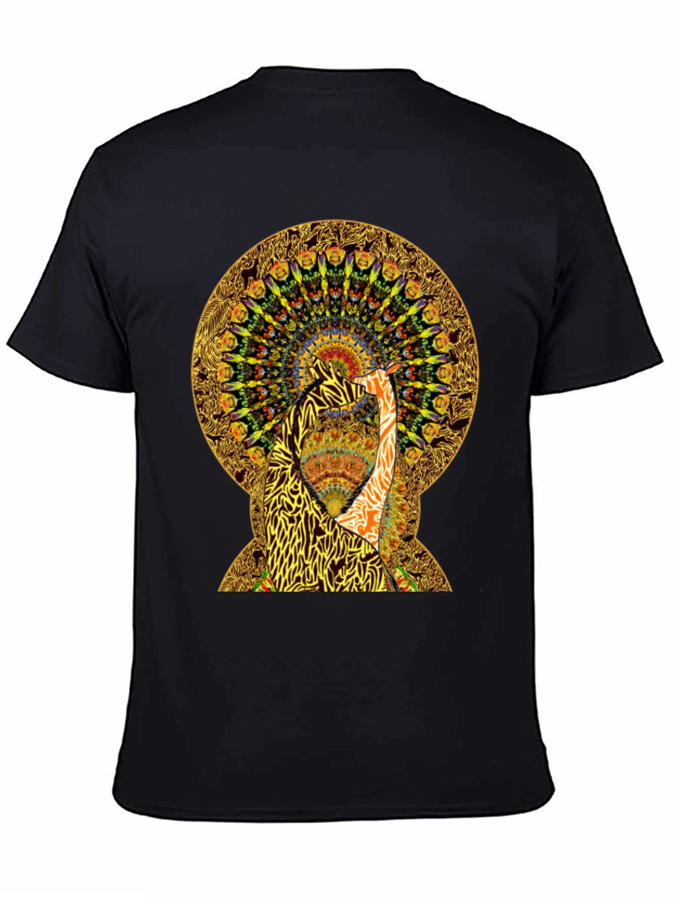 Psychedelic Giraffe Print T-Shirt