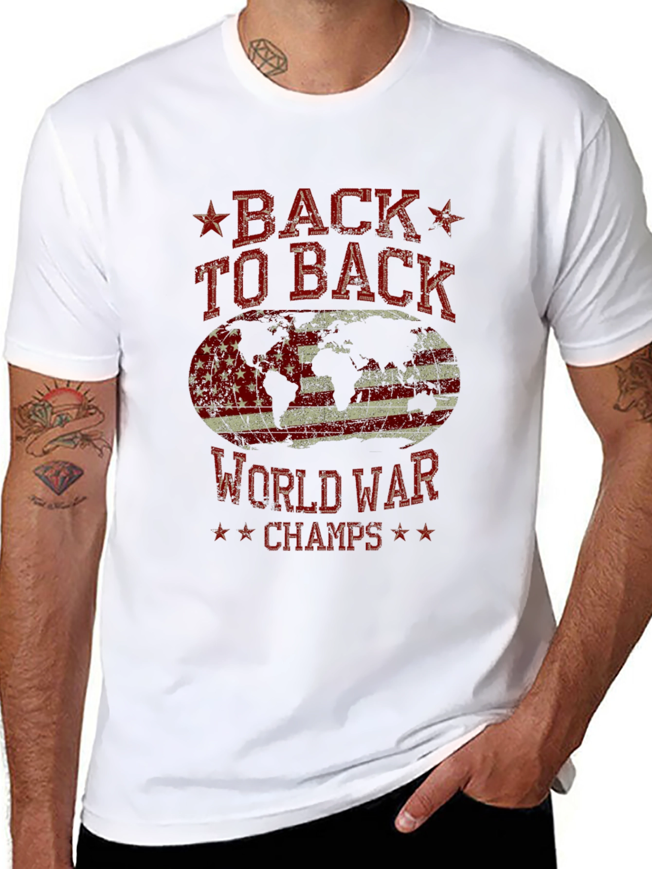 Back to Back World War Champs Graphic Tee