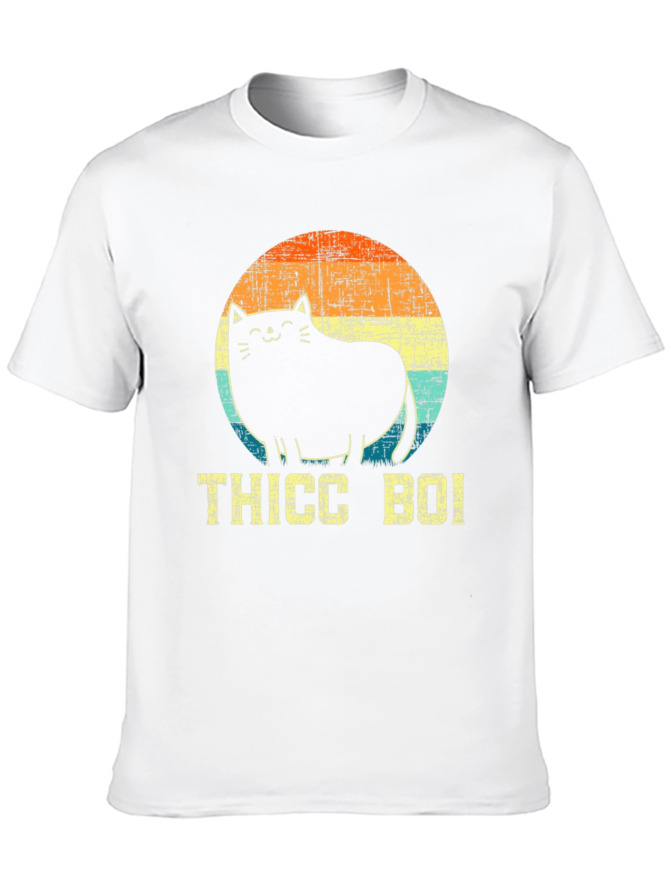 Thicc Boi Cat T-Shirt - Black Graphic Tee