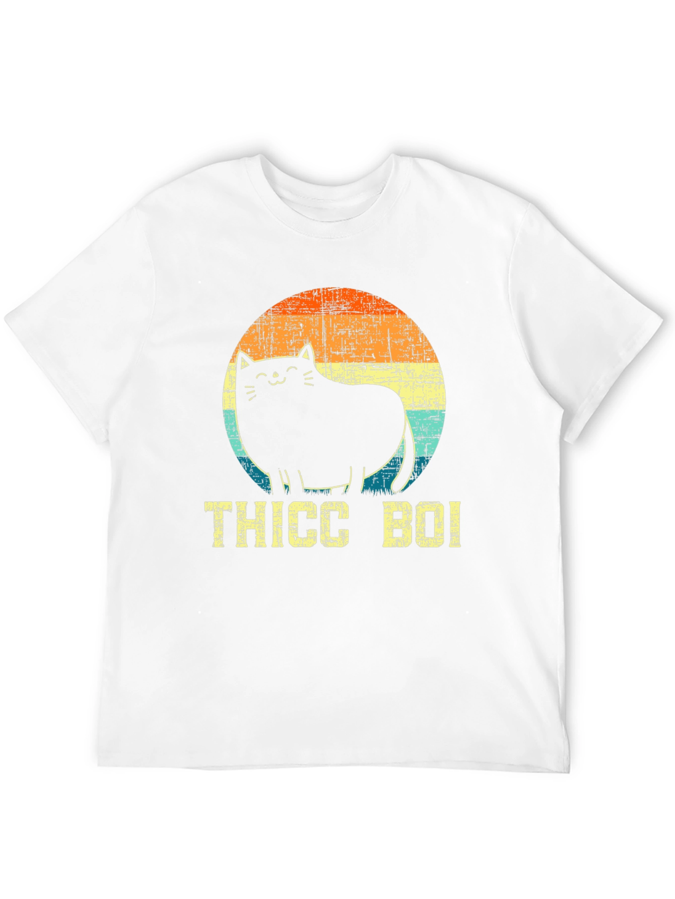Thicc Boi Cat T-Shirt - Black Graphic Tee