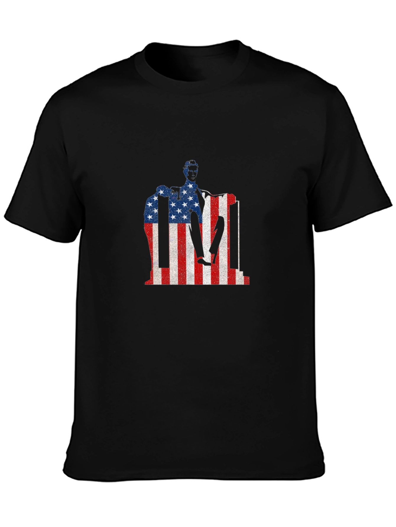 USA Flag Lincoln Memorial Patriotic T-Shirt