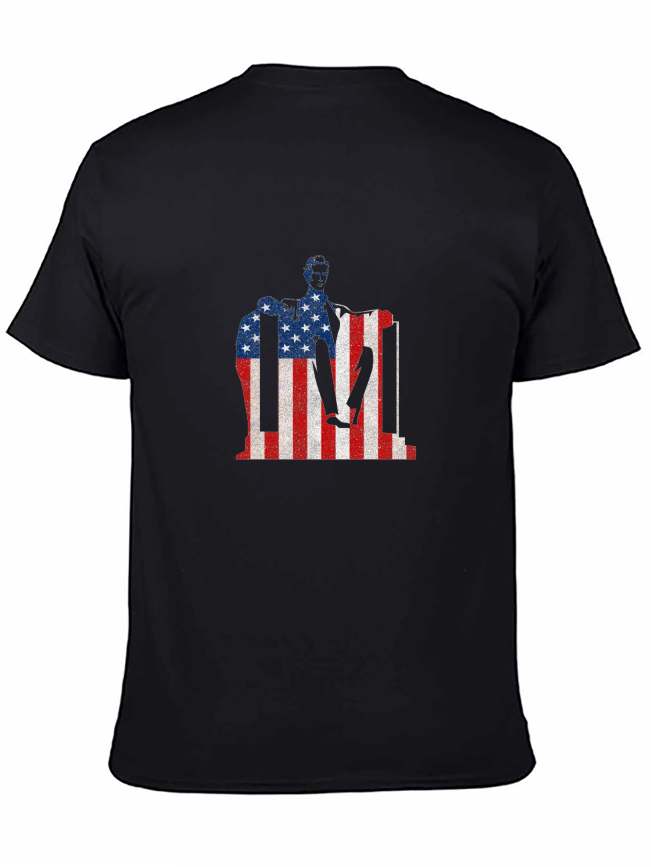 USA Flag Lincoln Memorial Patriotic T-Shirt