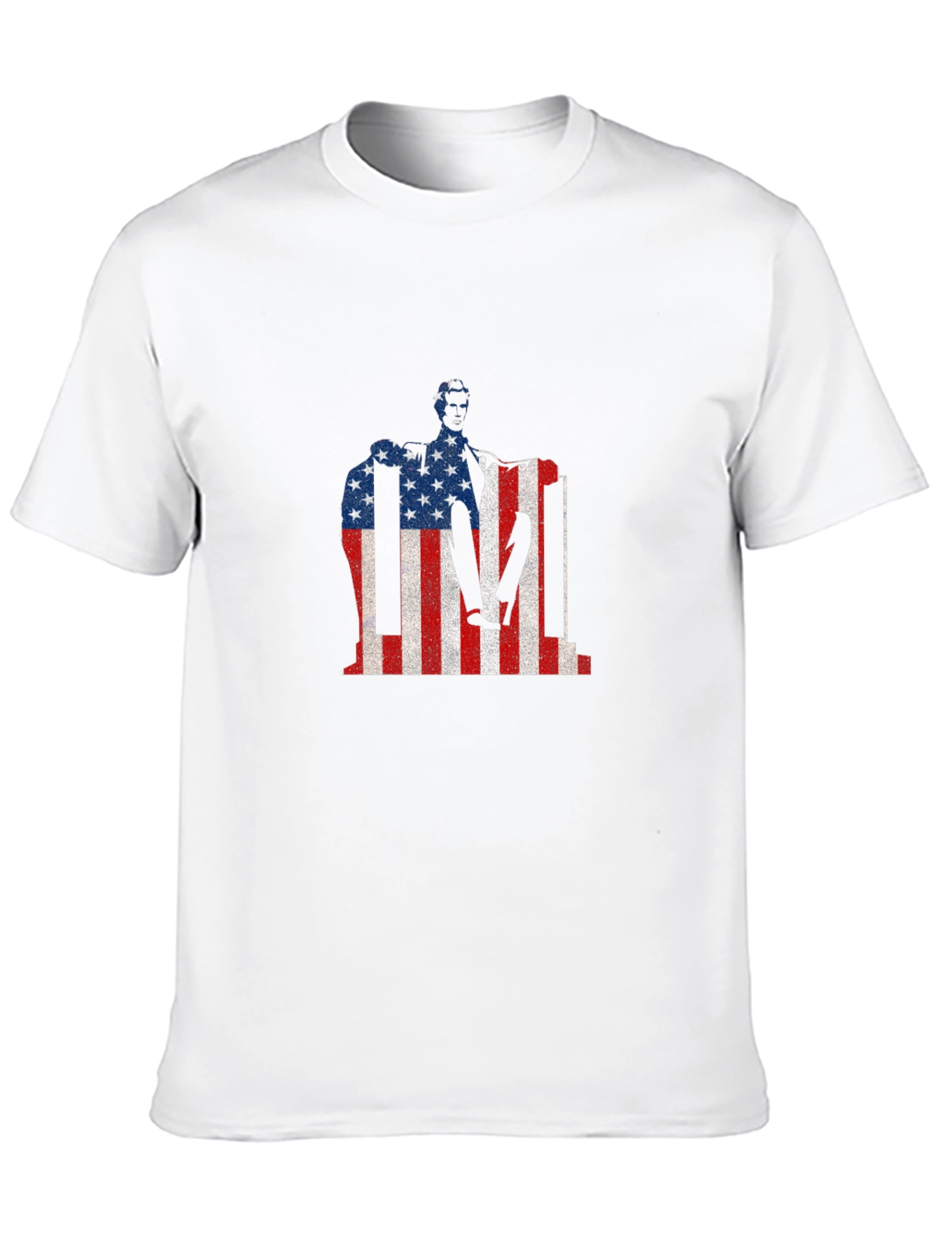 USA Flag Lincoln Memorial Patriotic T-Shirt