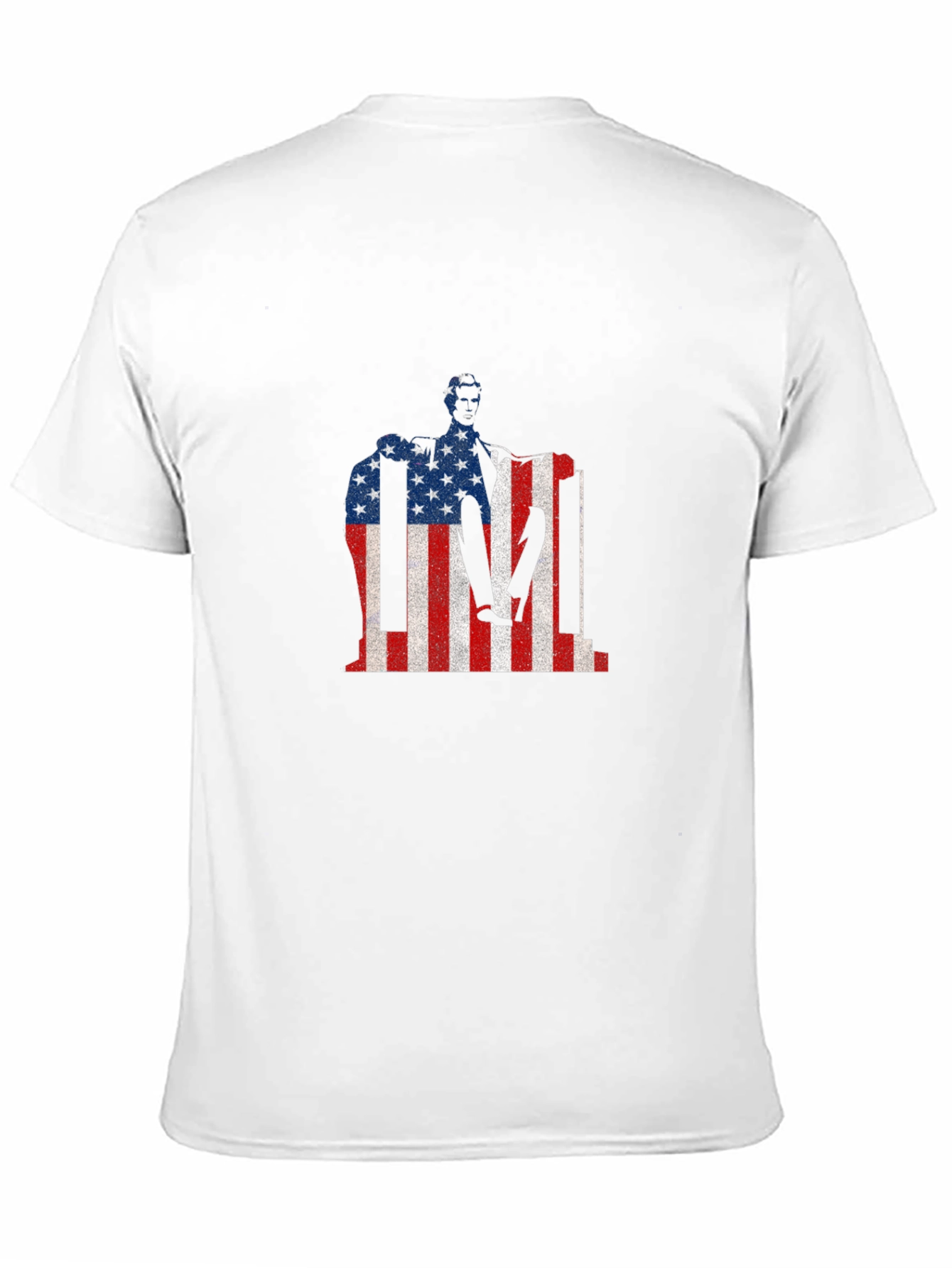 USA Flag Lincoln Memorial Patriotic T-Shirt