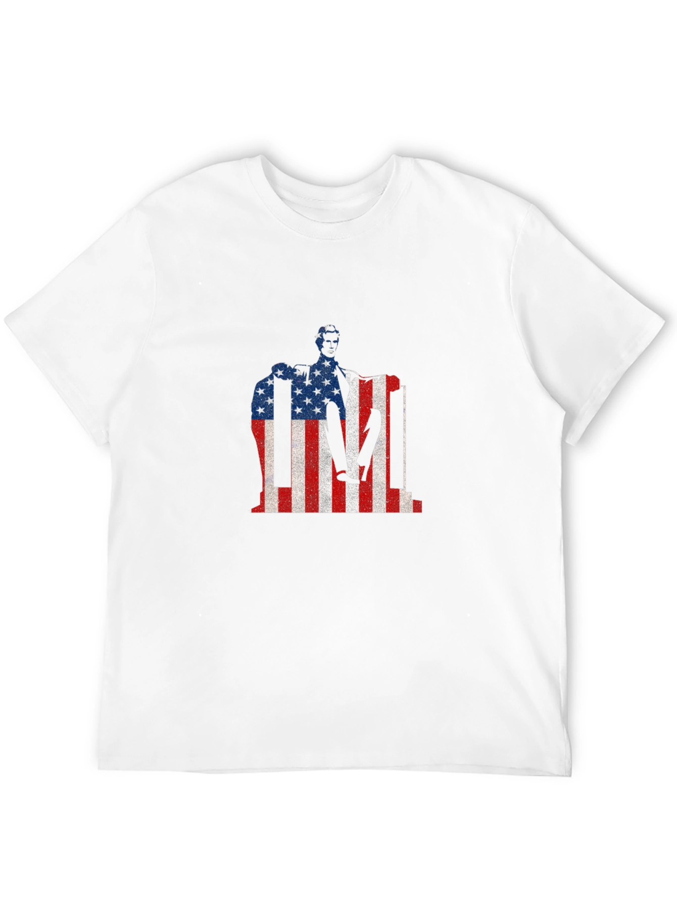 USA Flag Lincoln Memorial Patriotic T-Shirt