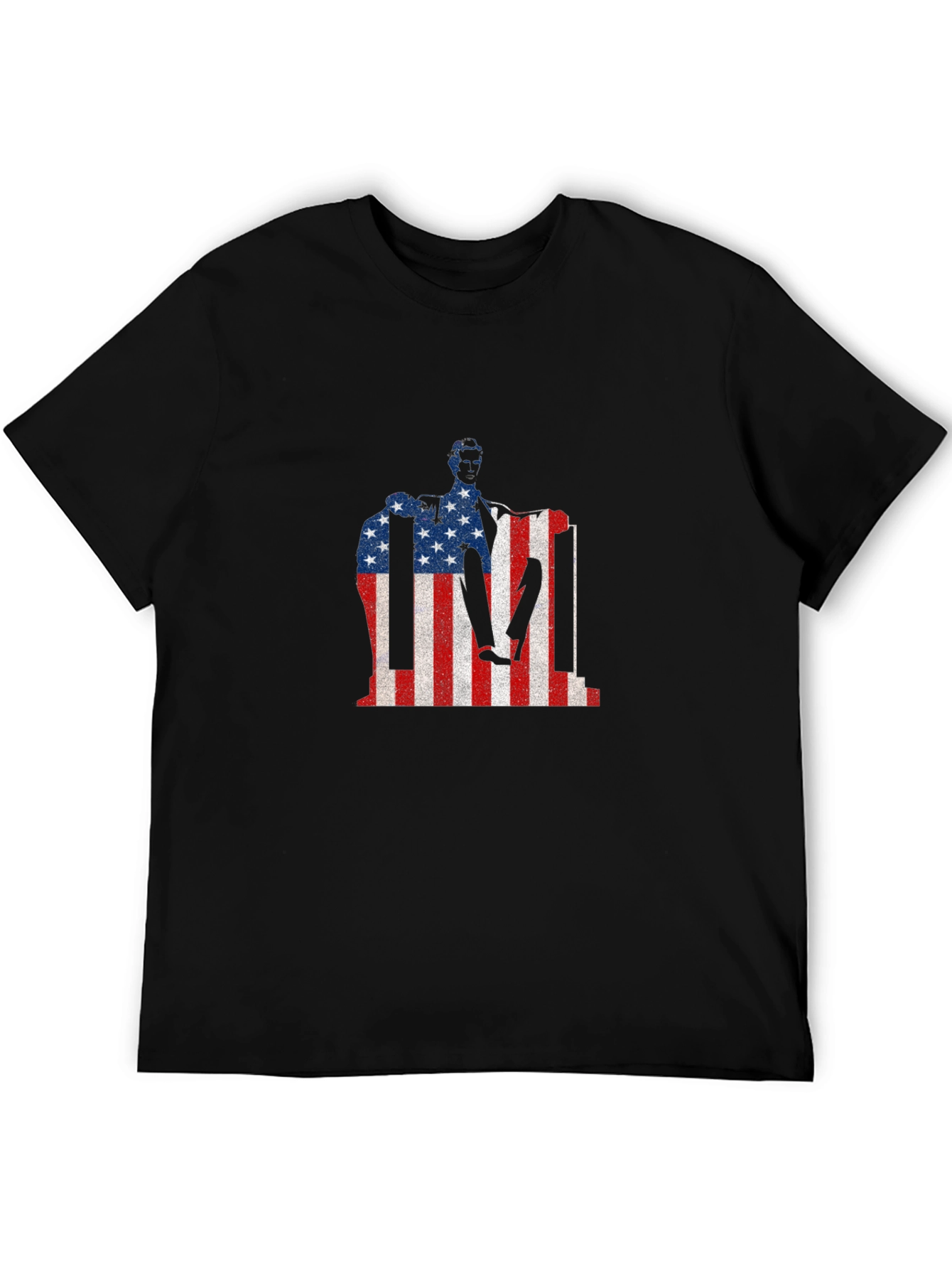 USA Flag Lincoln Memorial Patriotic T-Shirt