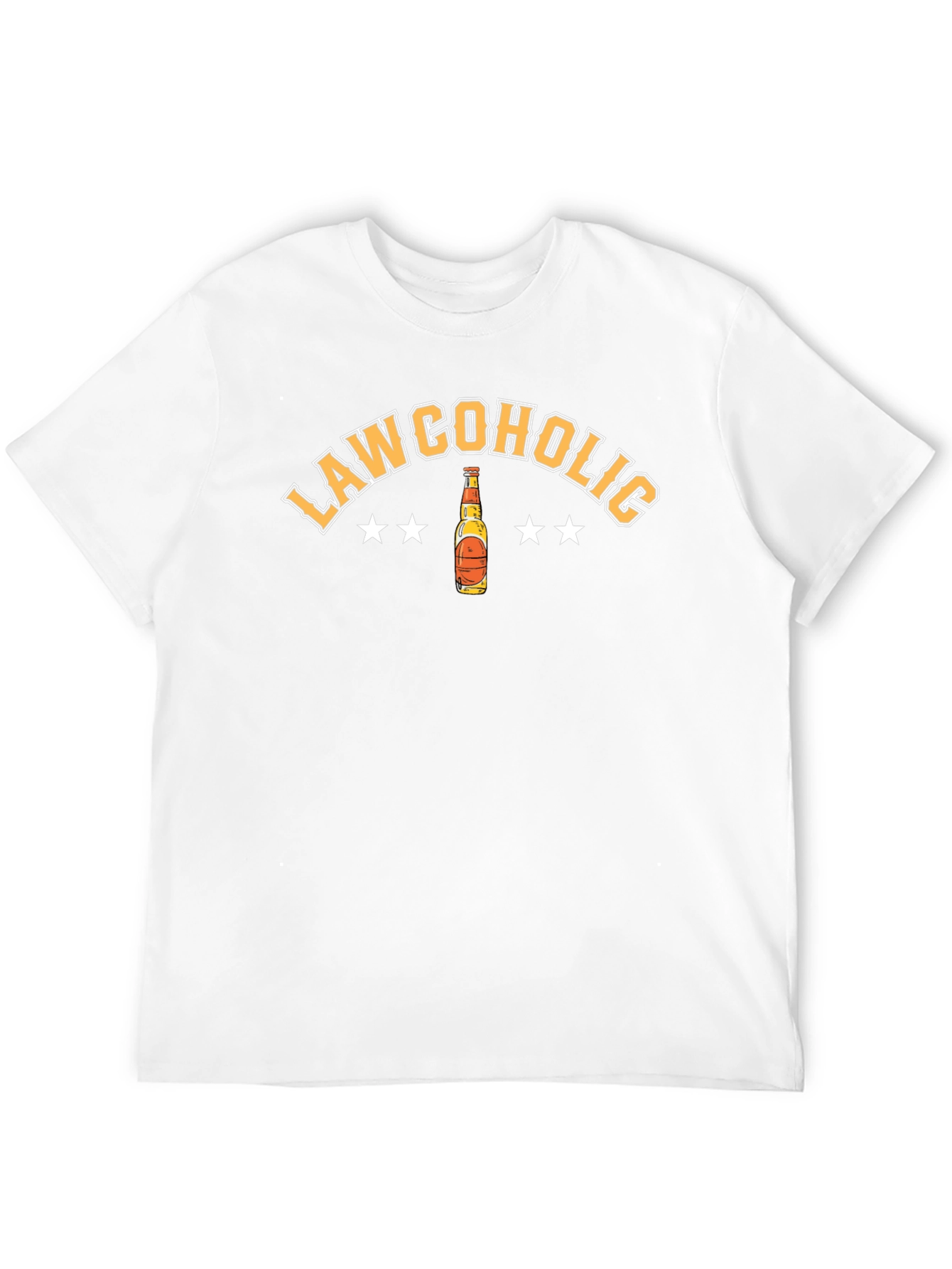 Lawcoholic Graphic Tee - Black Cotton Blend Shirt