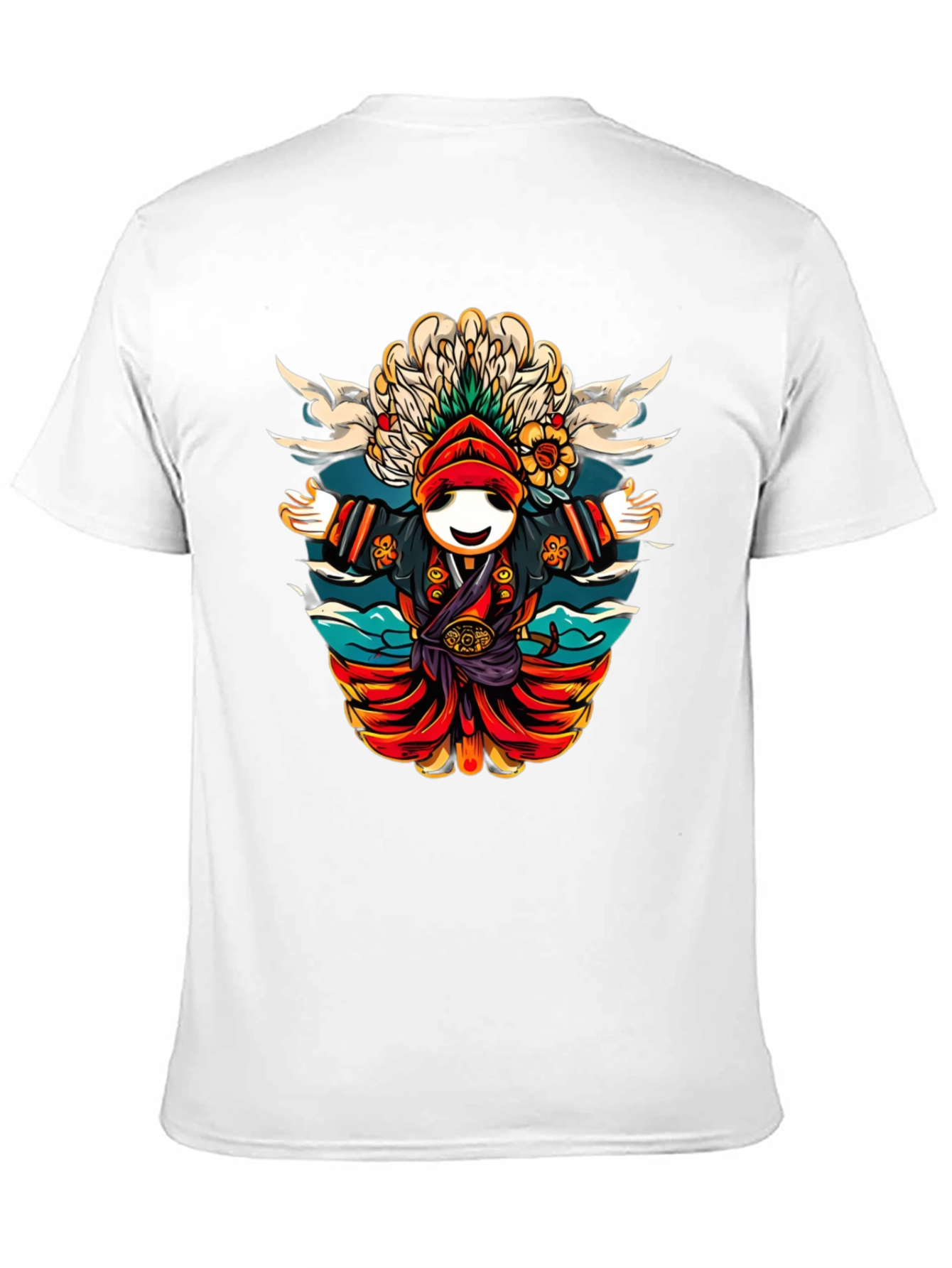 Whimsical Cartoon Character T-Shirt - Black