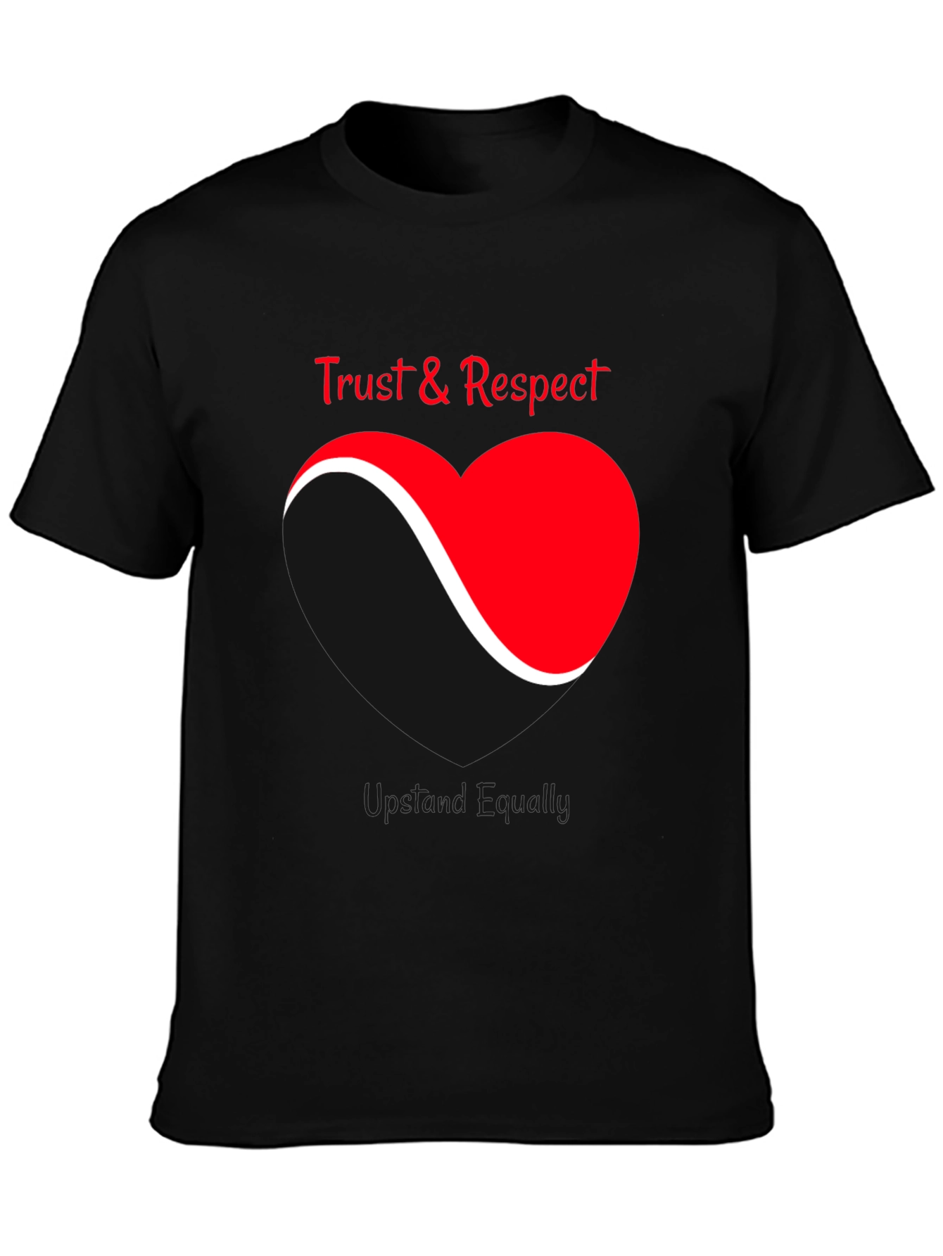 Trust & Respect Heart Graphic T-Shirt