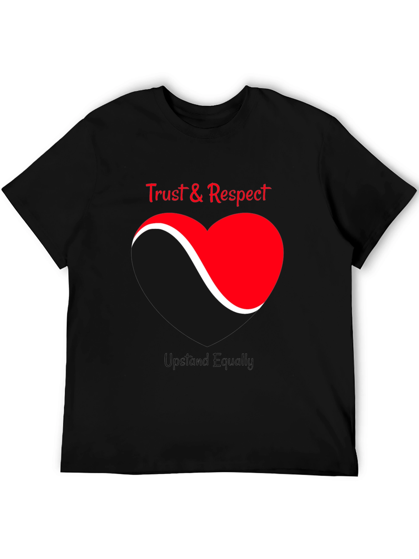 Trust & Respect Heart Graphic T-Shirt