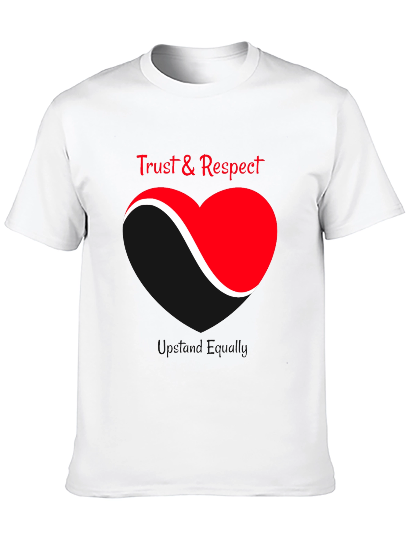Trust & Respect Heart Graphic T-Shirt