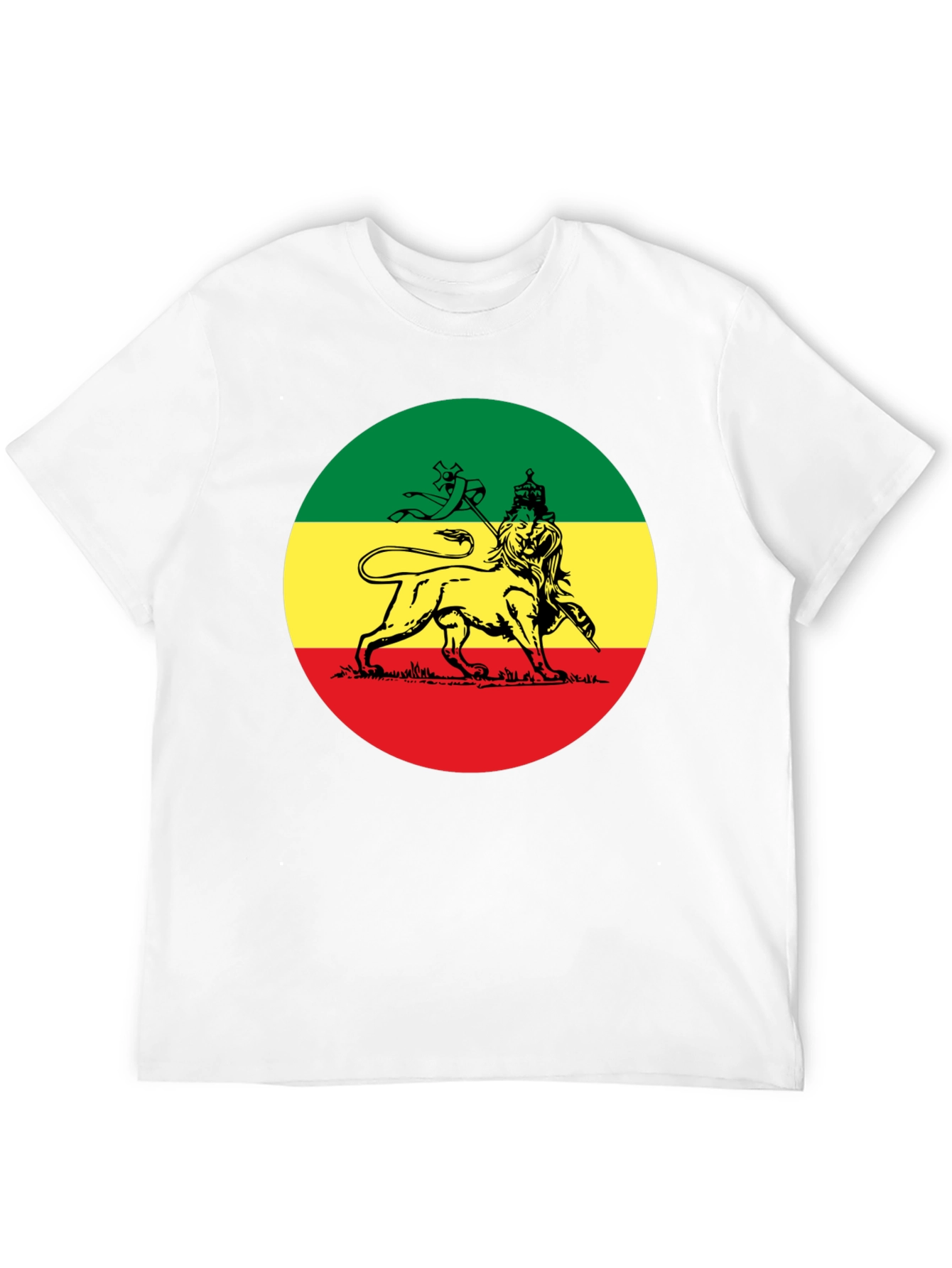 Rasta Lion T-Shirt - Reggae Inspired Black Tee