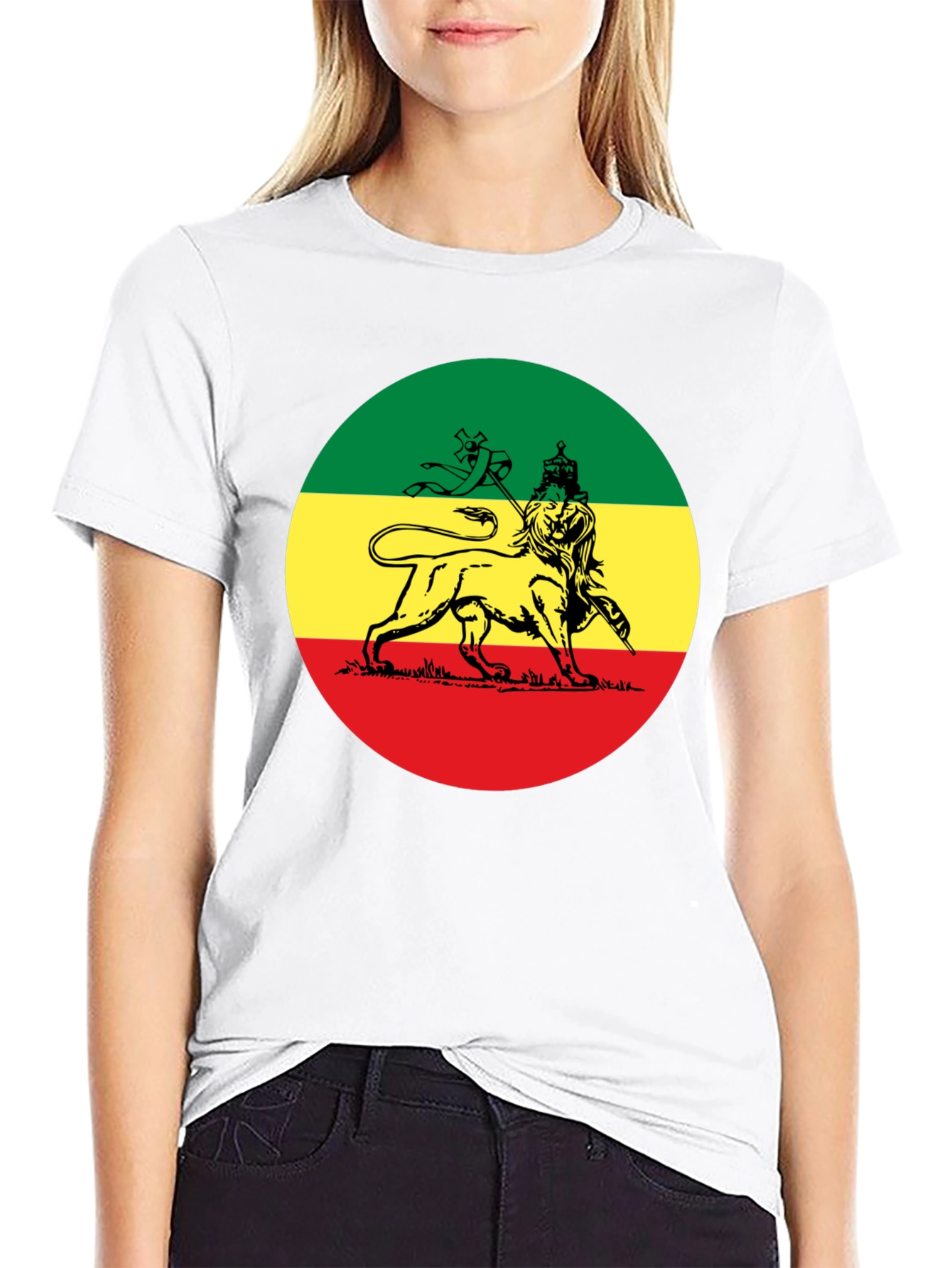 Rasta Lion T-Shirt - Reggae Inspired Black Tee