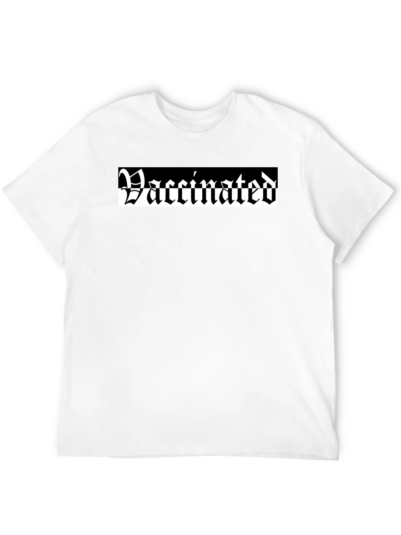 Vaccinated Gothic T-Shirt - Black Cotton Tee