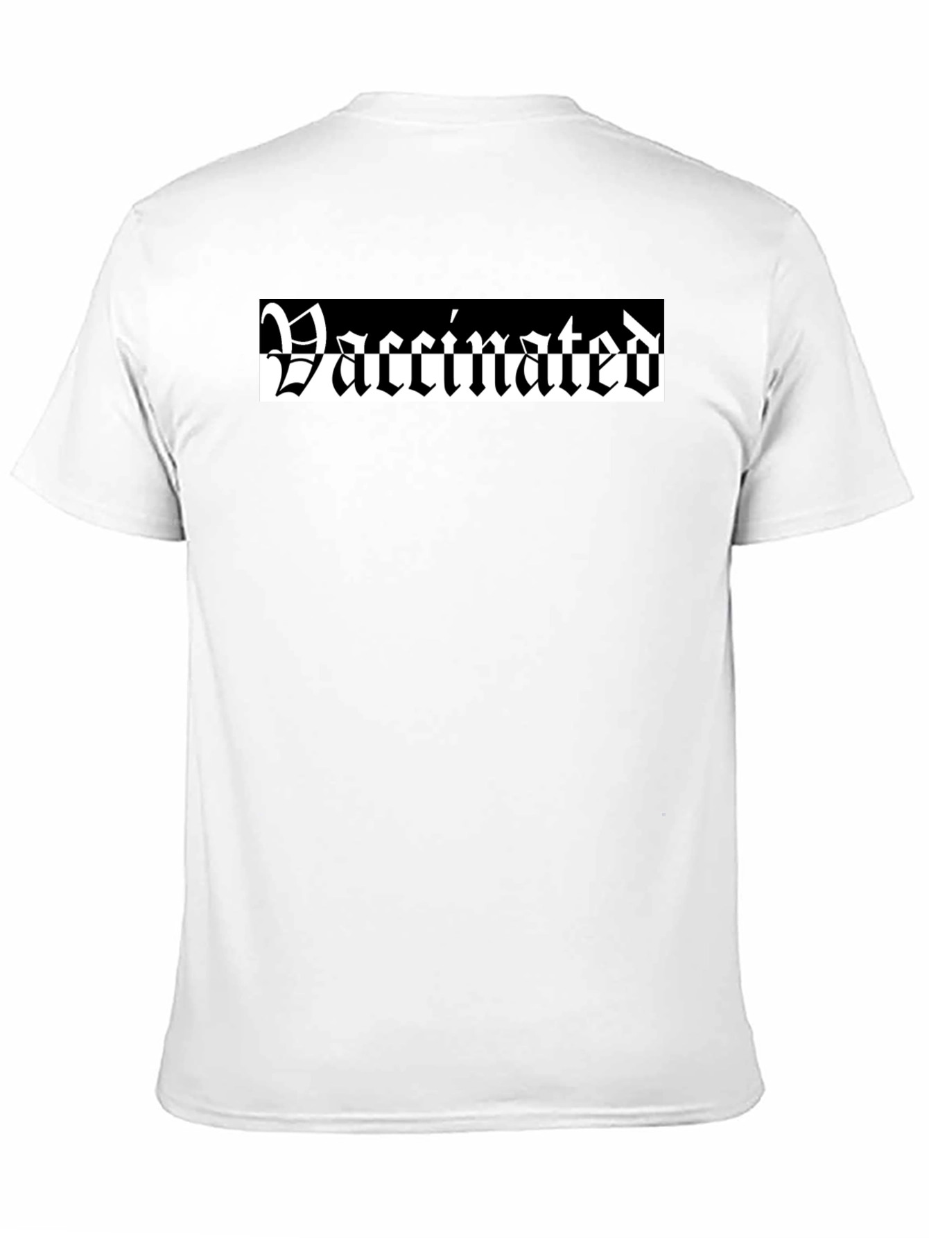 Vaccinated Gothic T-Shirt - Black Cotton Tee