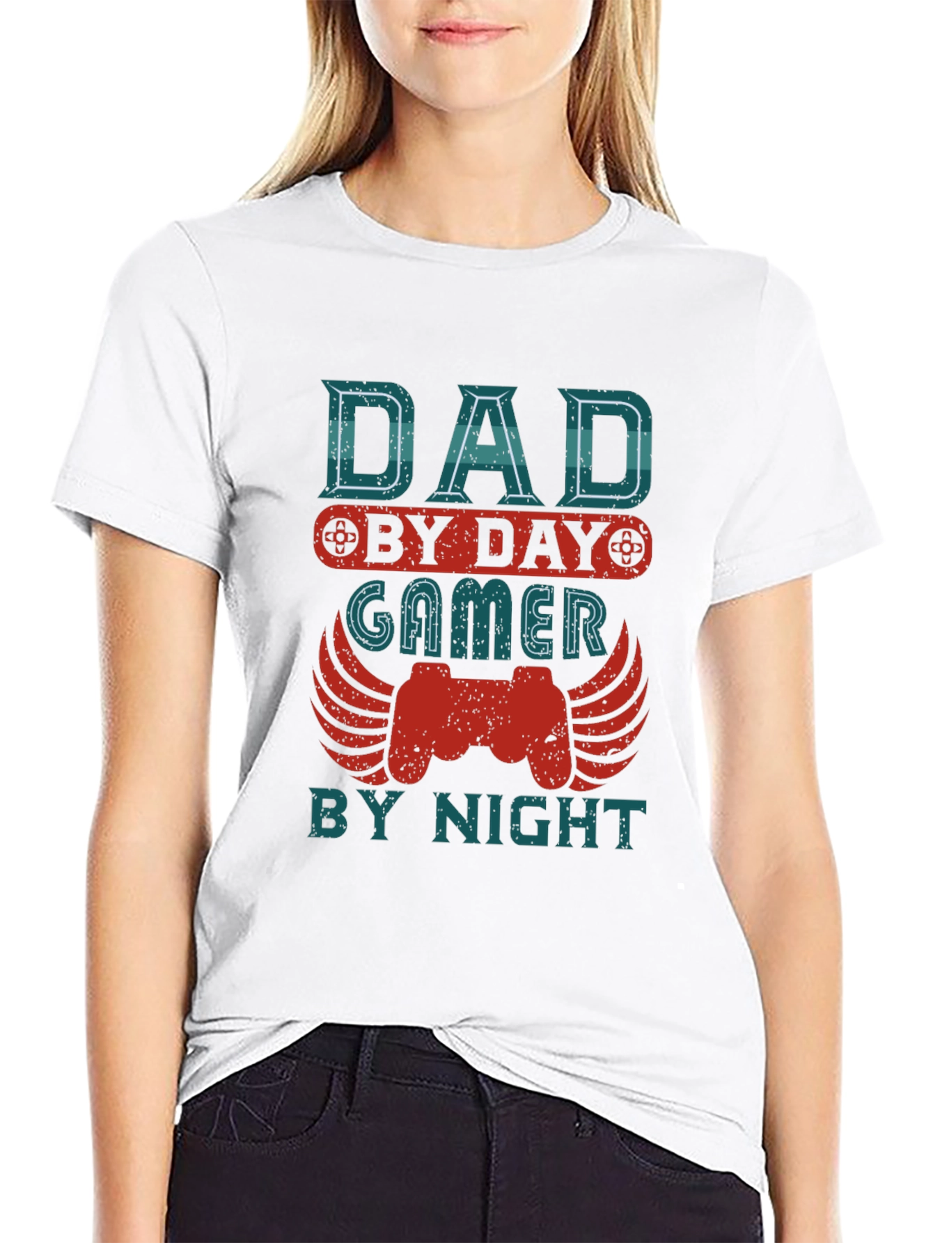 Dad By Day Gamer By Night Graphic Tee