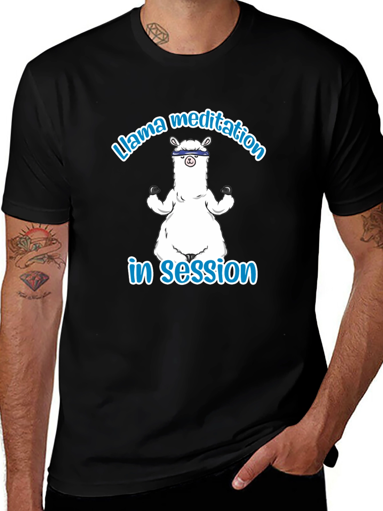 Llama Meditation T-Shirt - Relaxed Fit